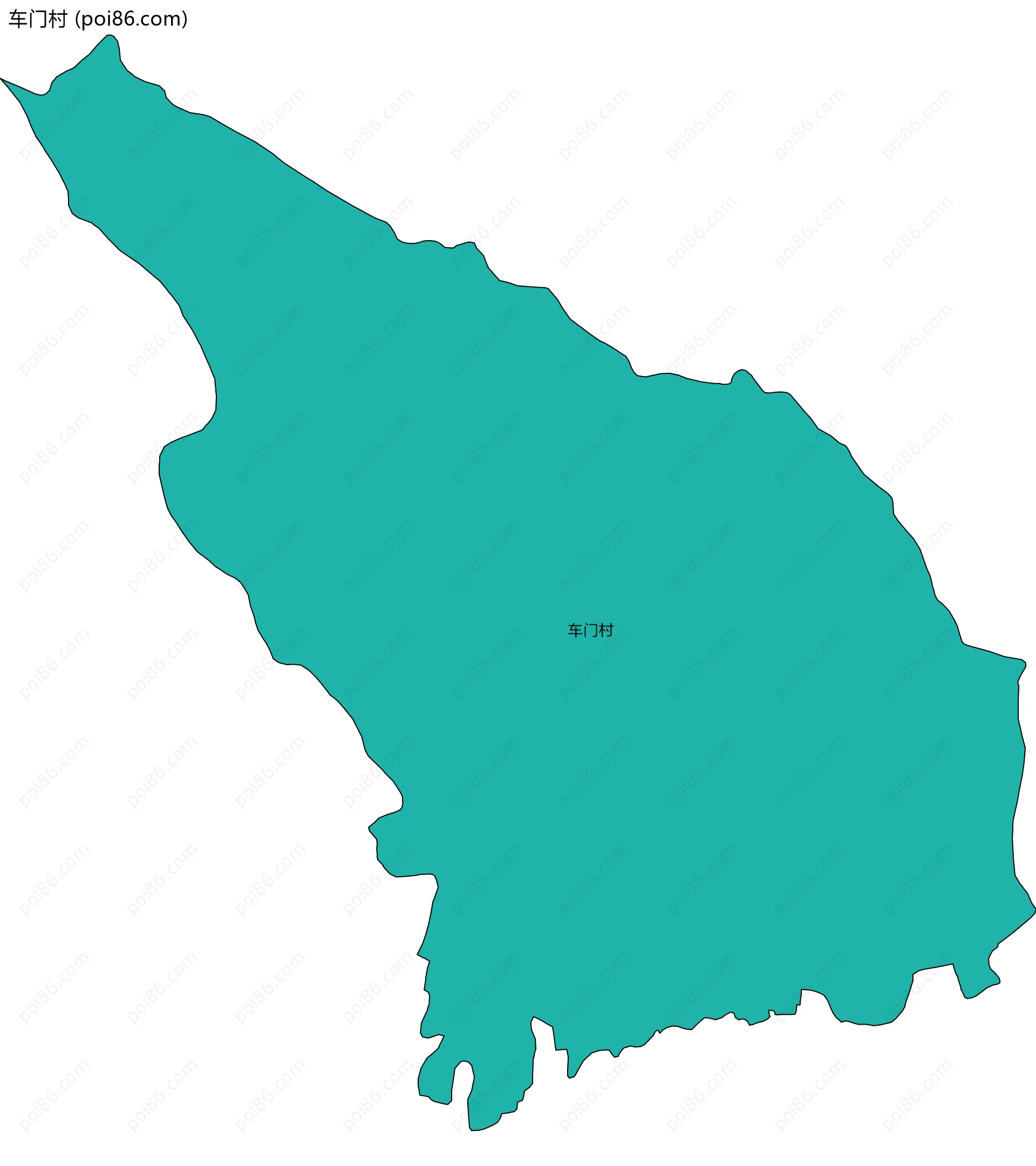 车门村边界地图