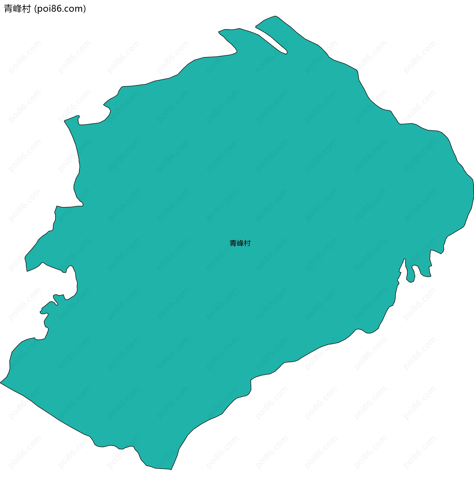 青峰村边界地图