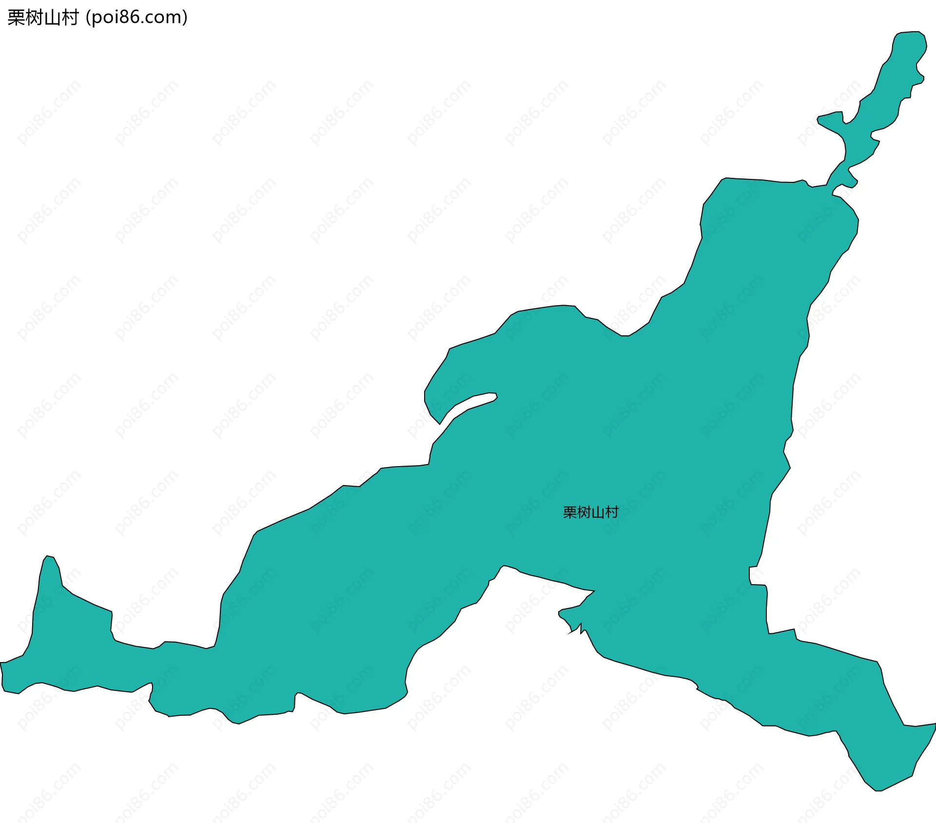 栗树山村边界地图