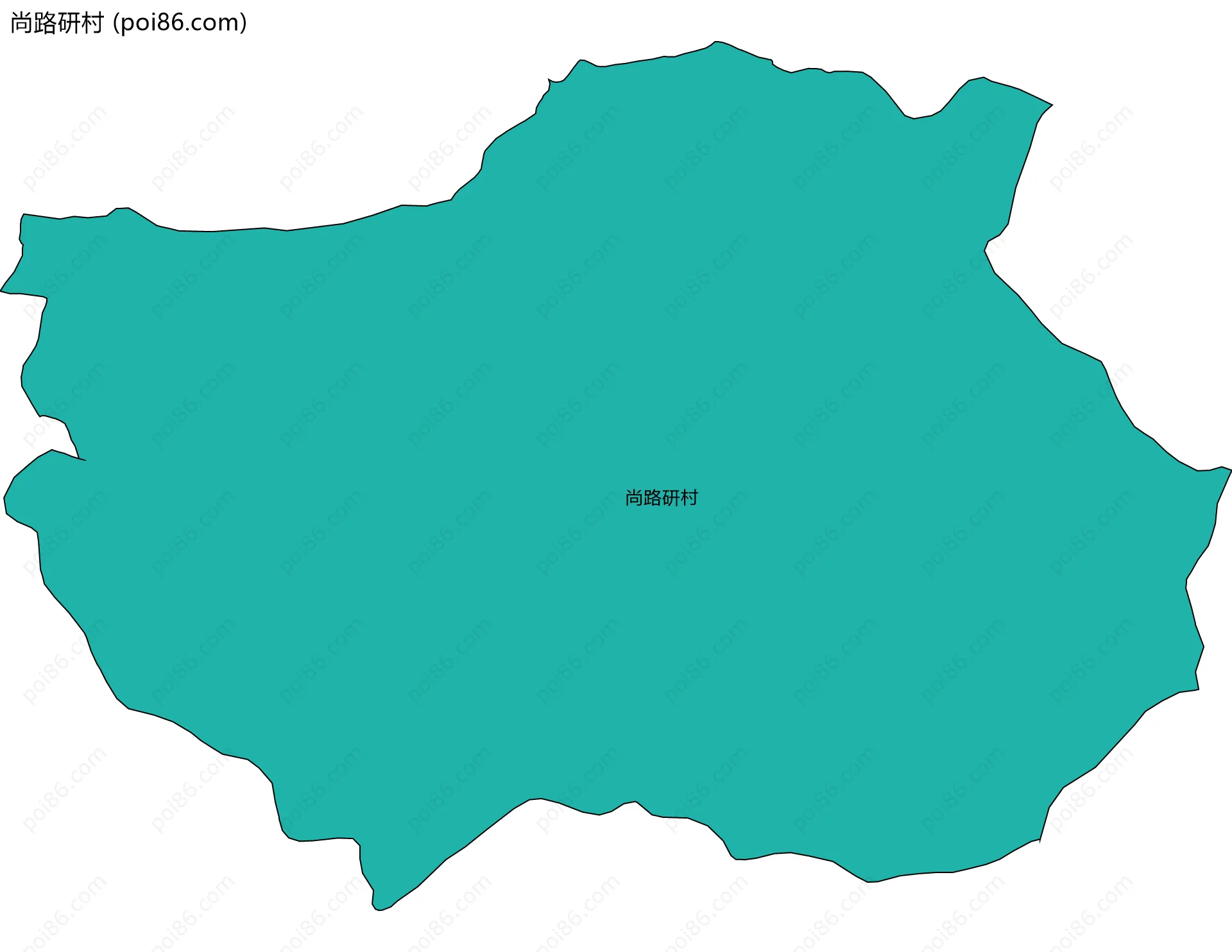 尚路研村边界地图
