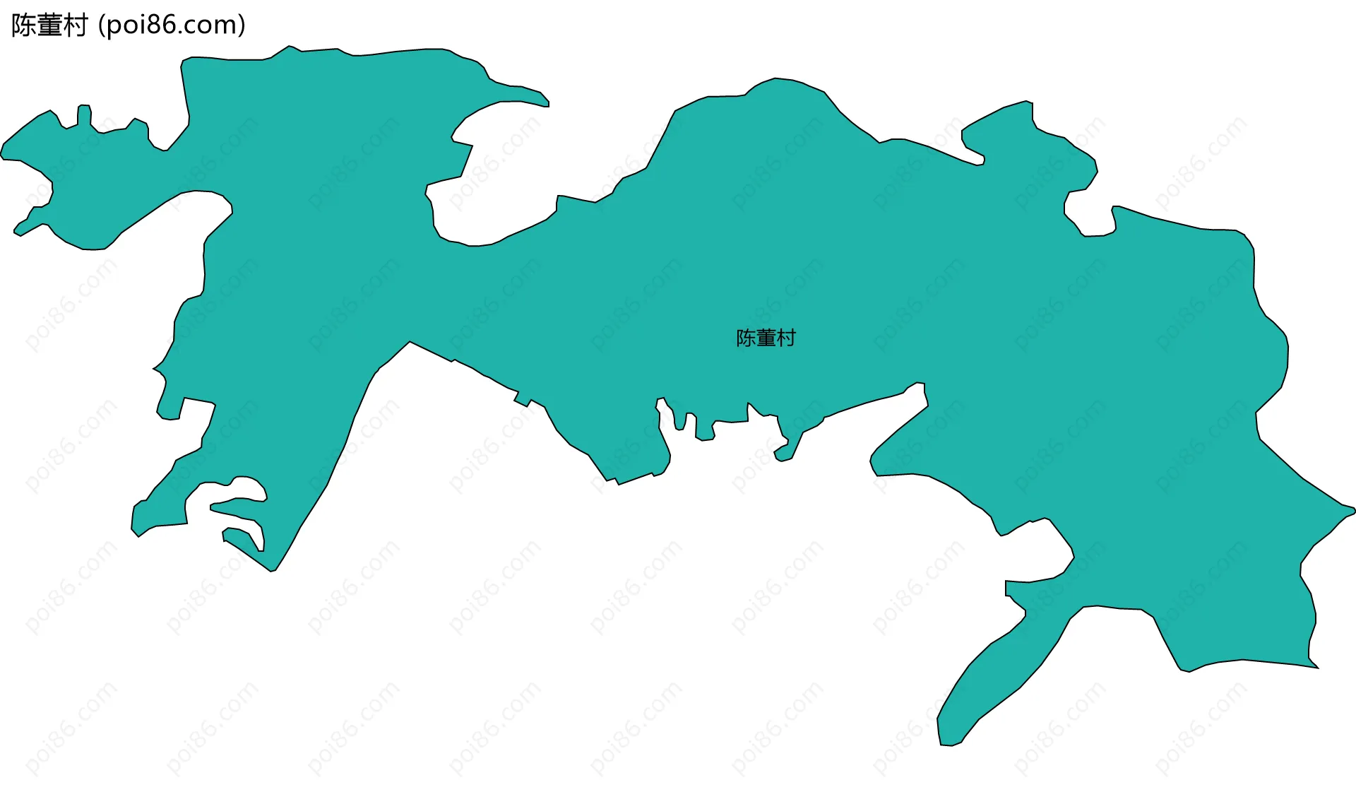 陈董村边界地图