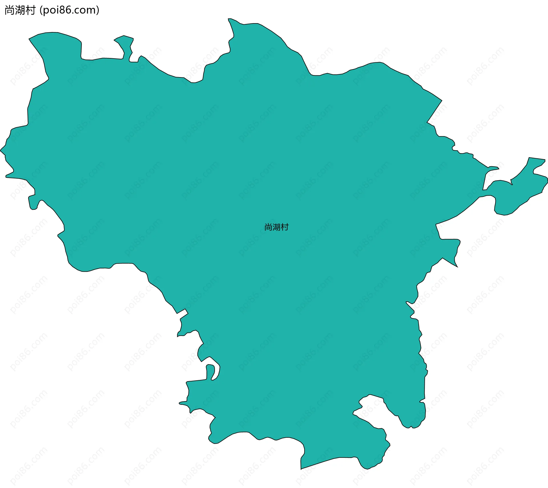 尚湖村边界地图