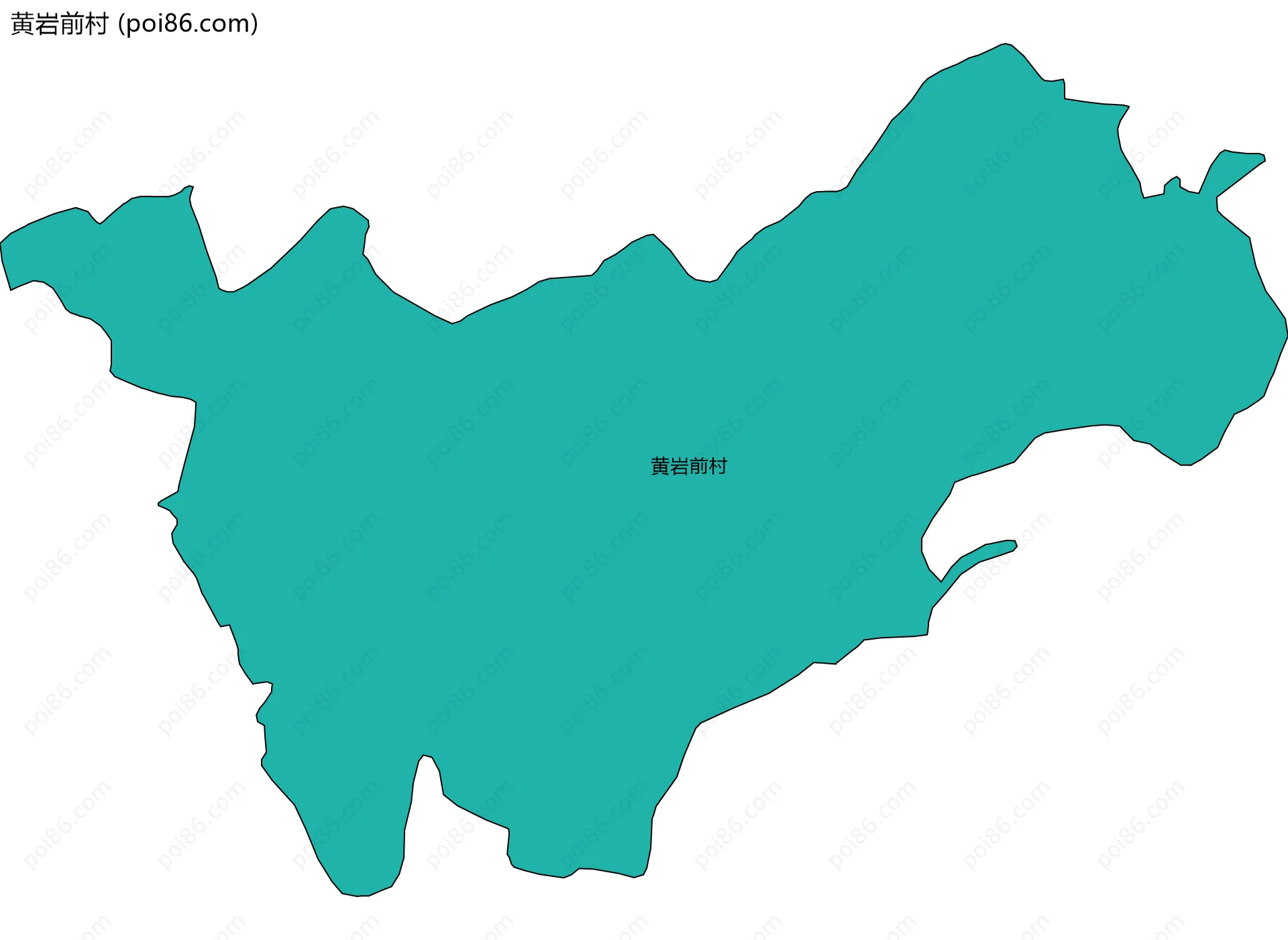 黄岩前村边界地图