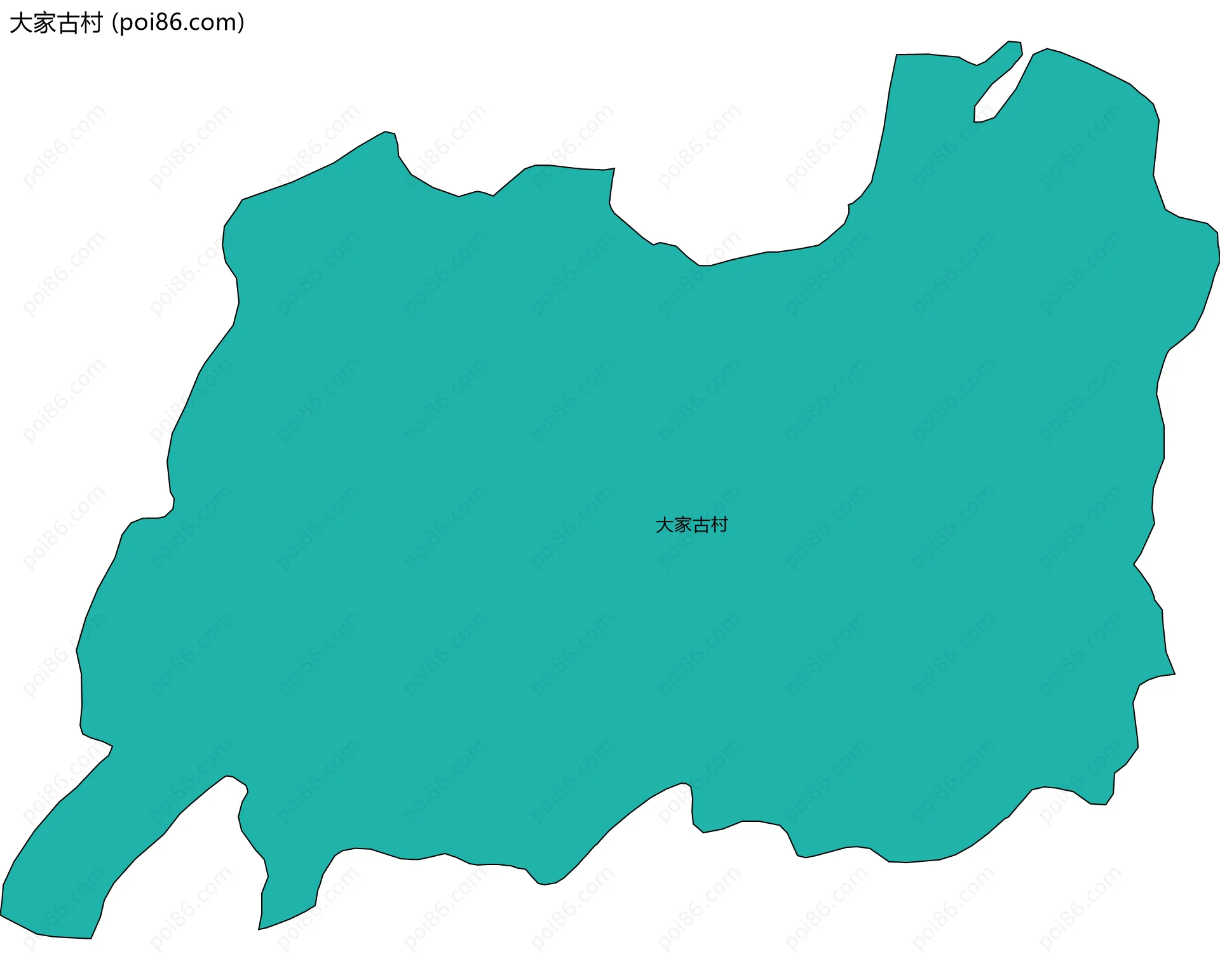 大家古村边界地图