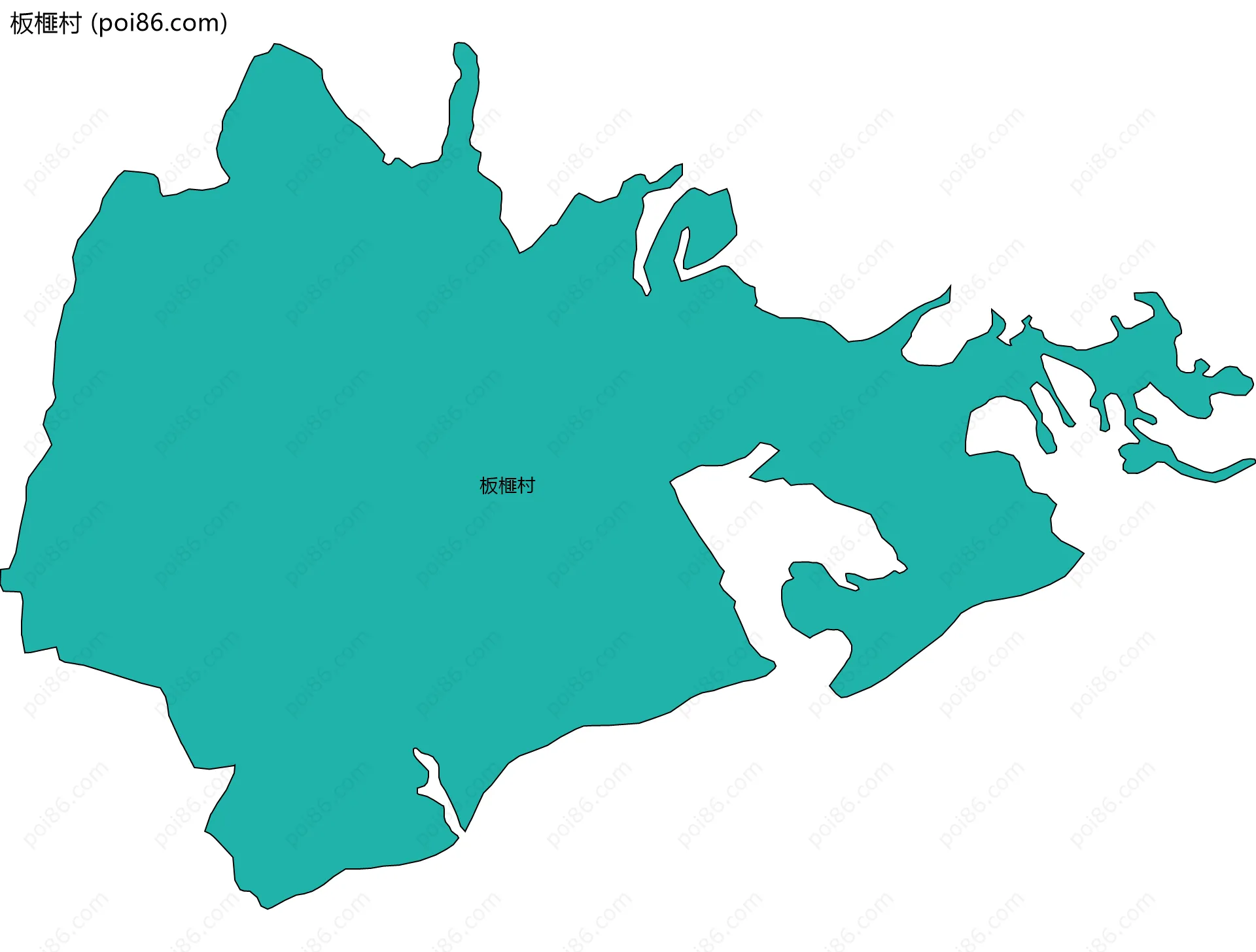 板榧村边界地图