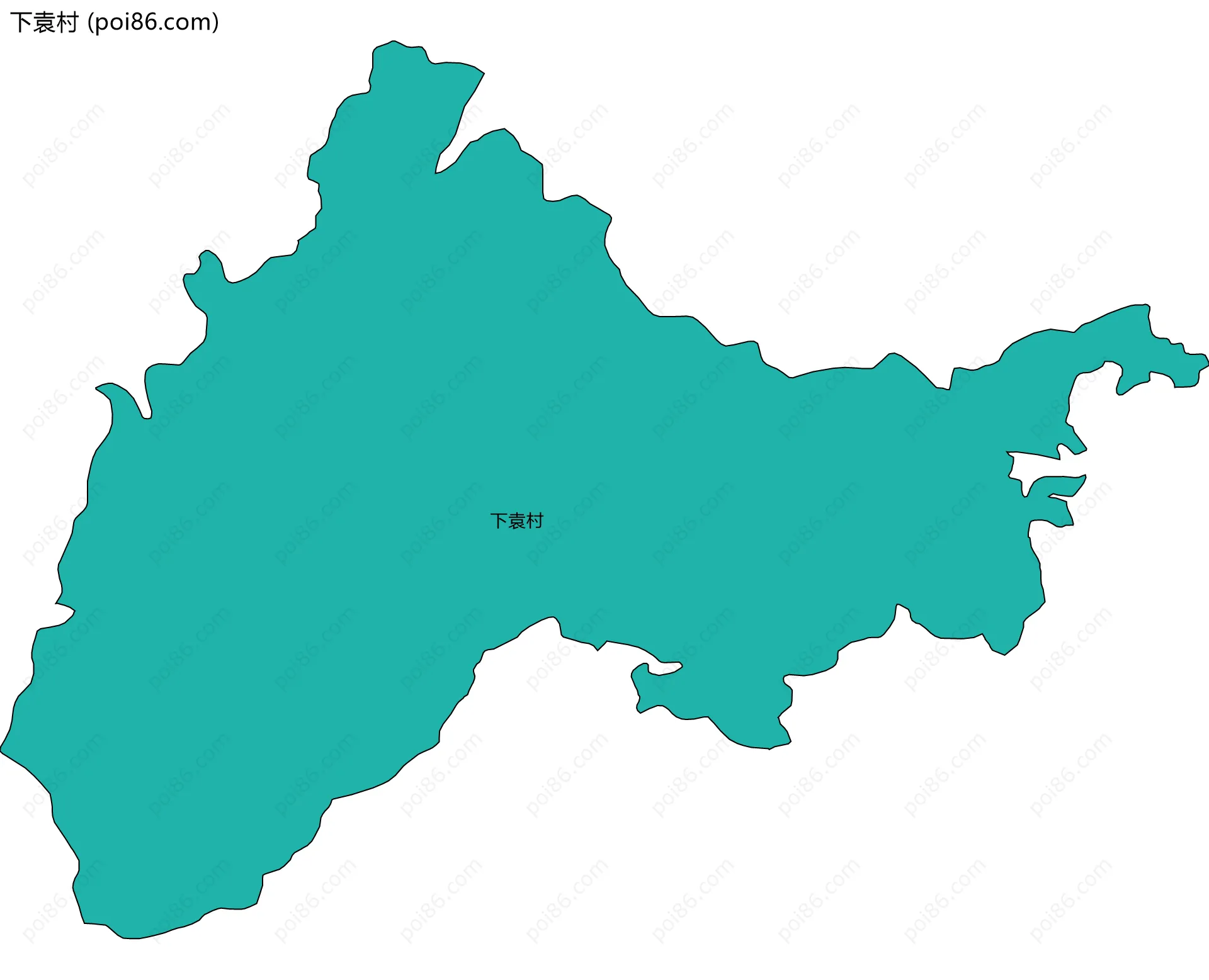 下袁村边界地图