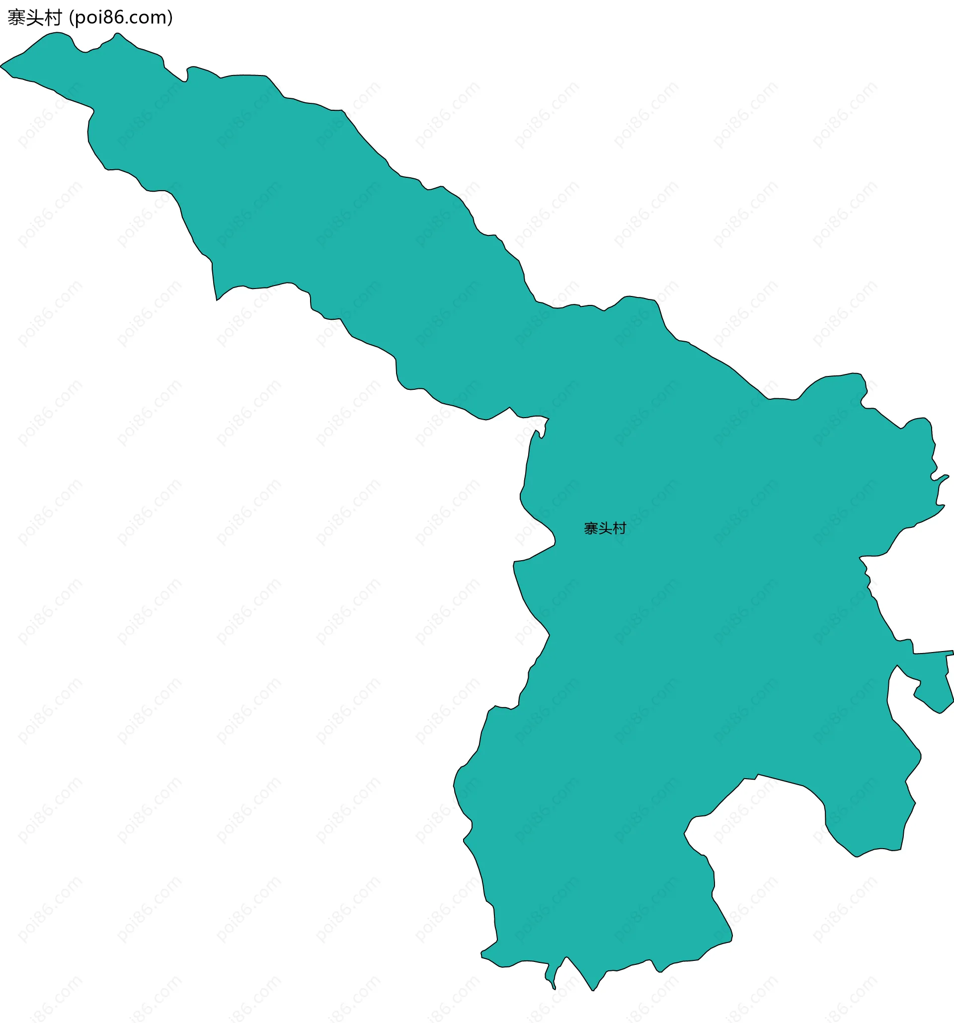 寨头村边界地图