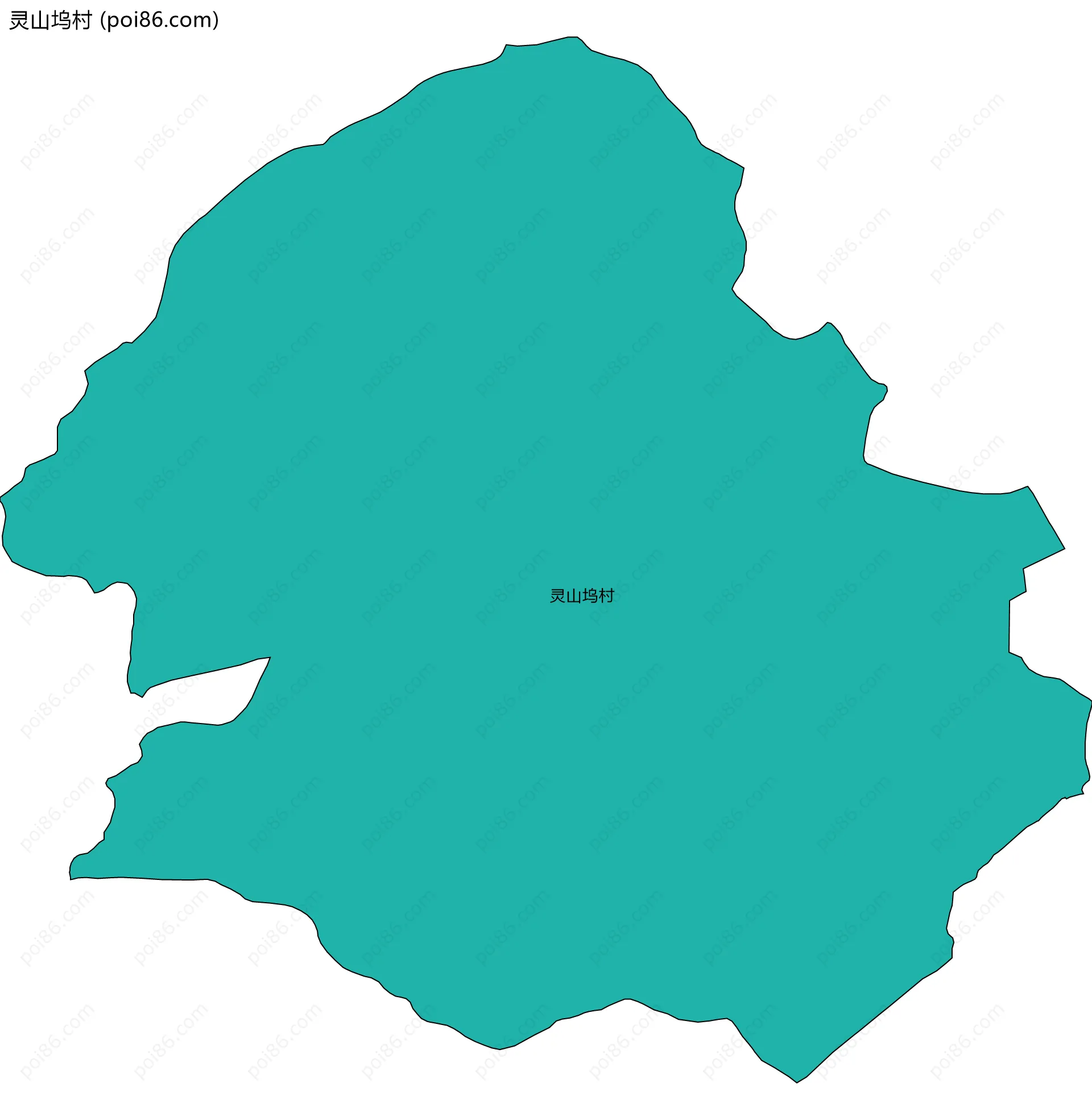 灵山坞村边界地图