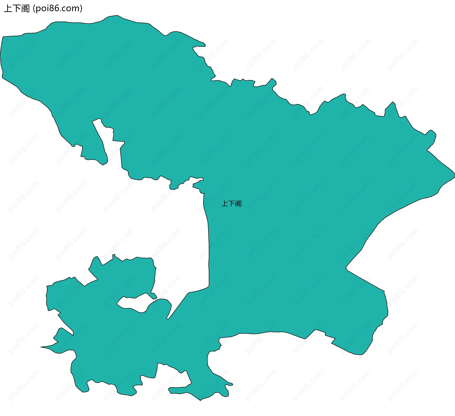 上下阁边界地图