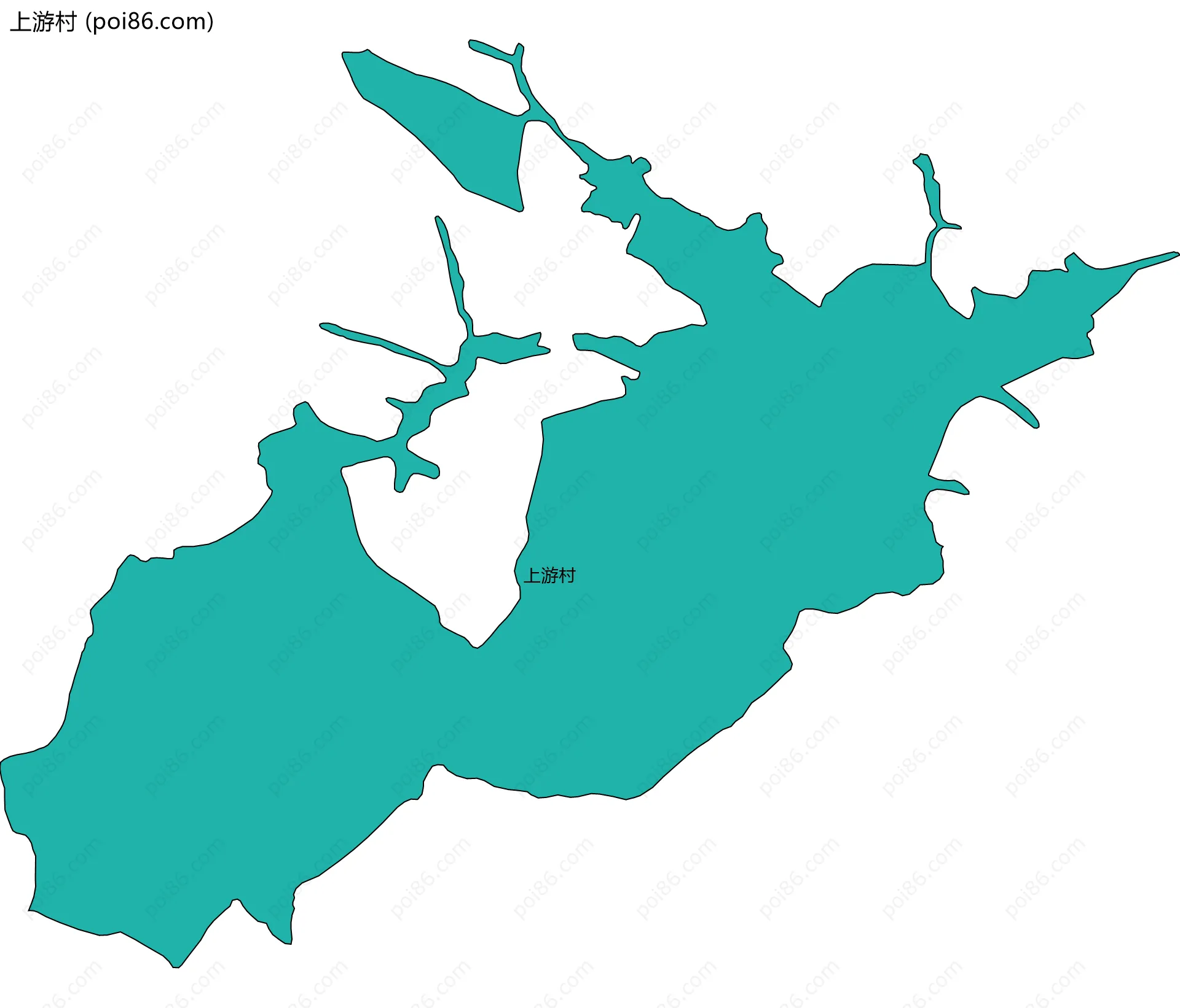 上游村边界地图