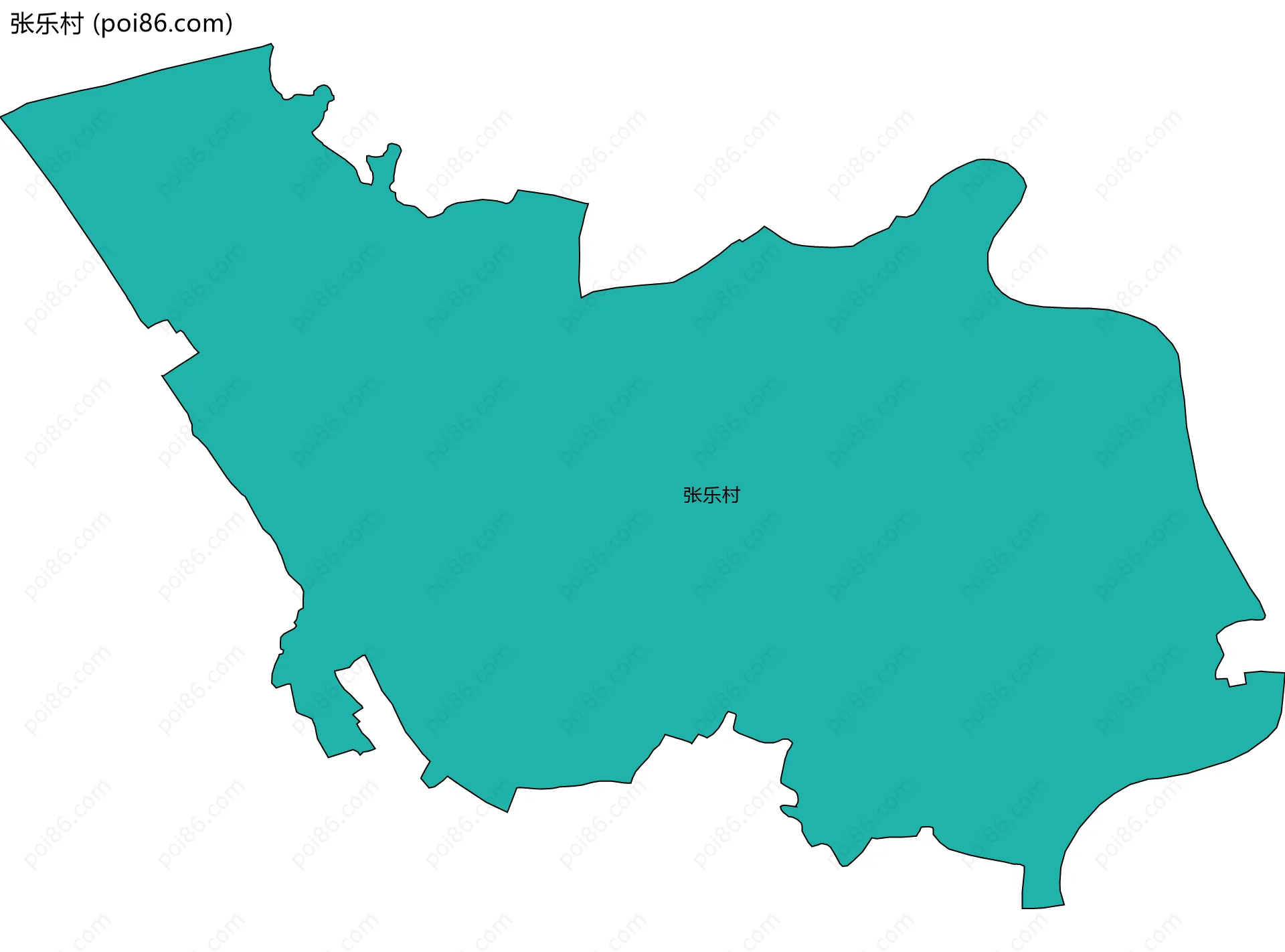 张乐村边界地图