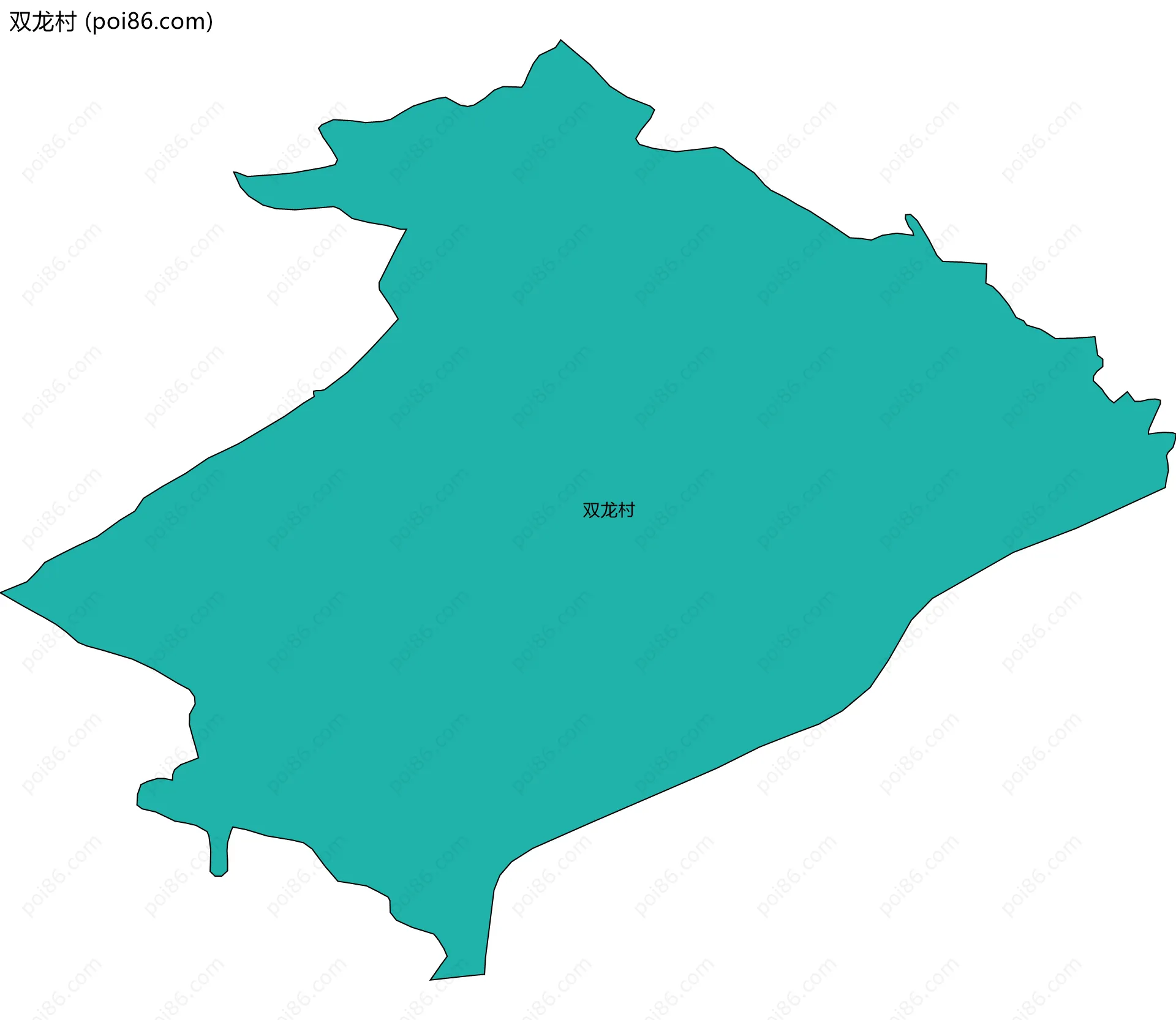 双龙村边界地图