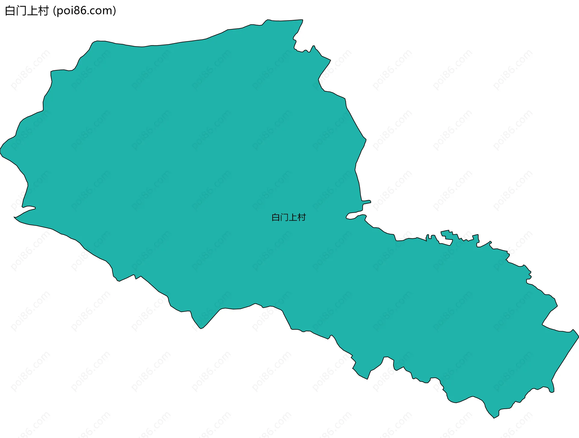 白门上村边界地图