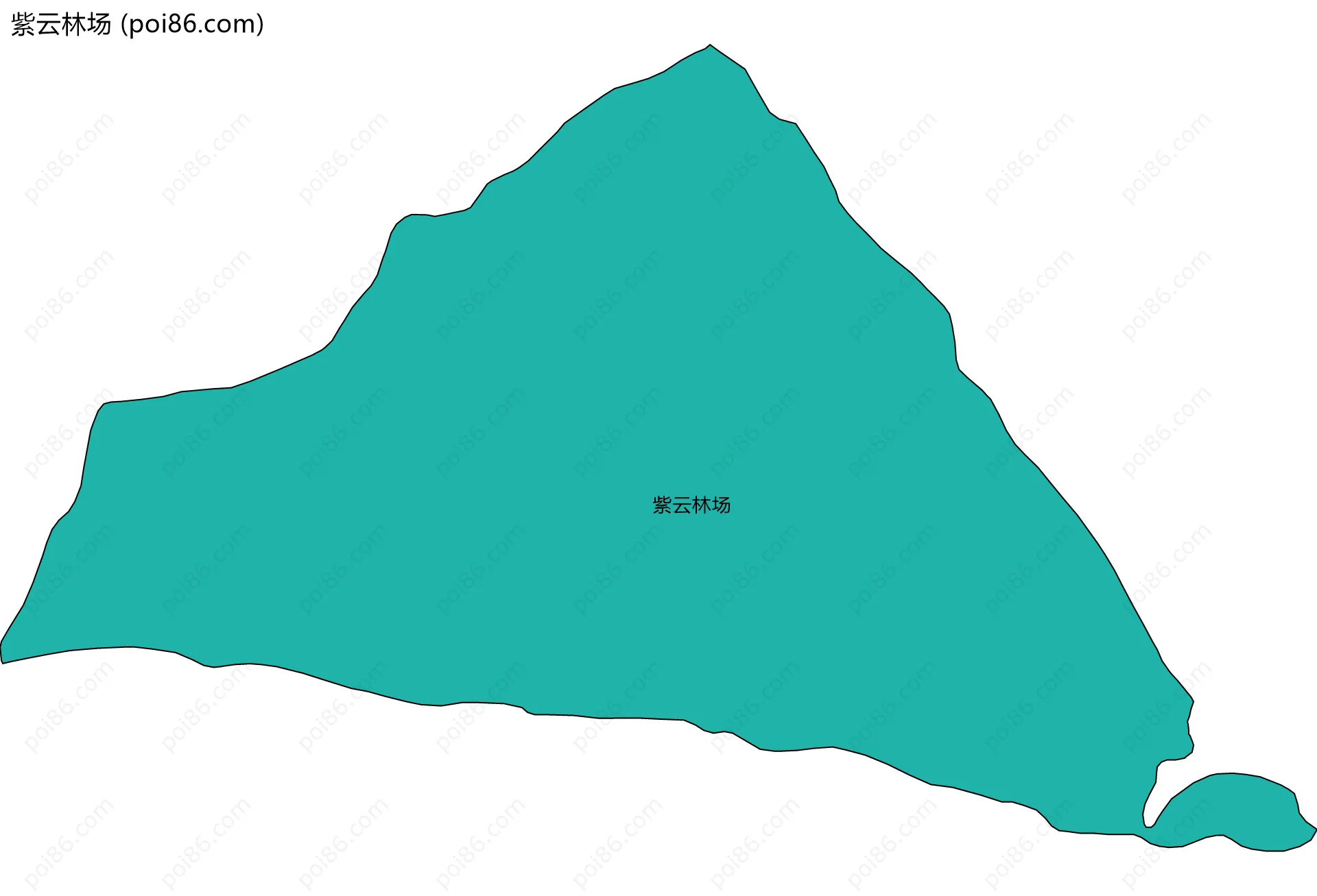 紫云林场边界地图
