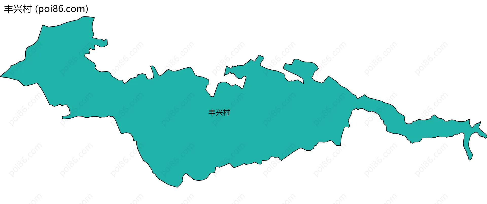 丰兴村边界地图