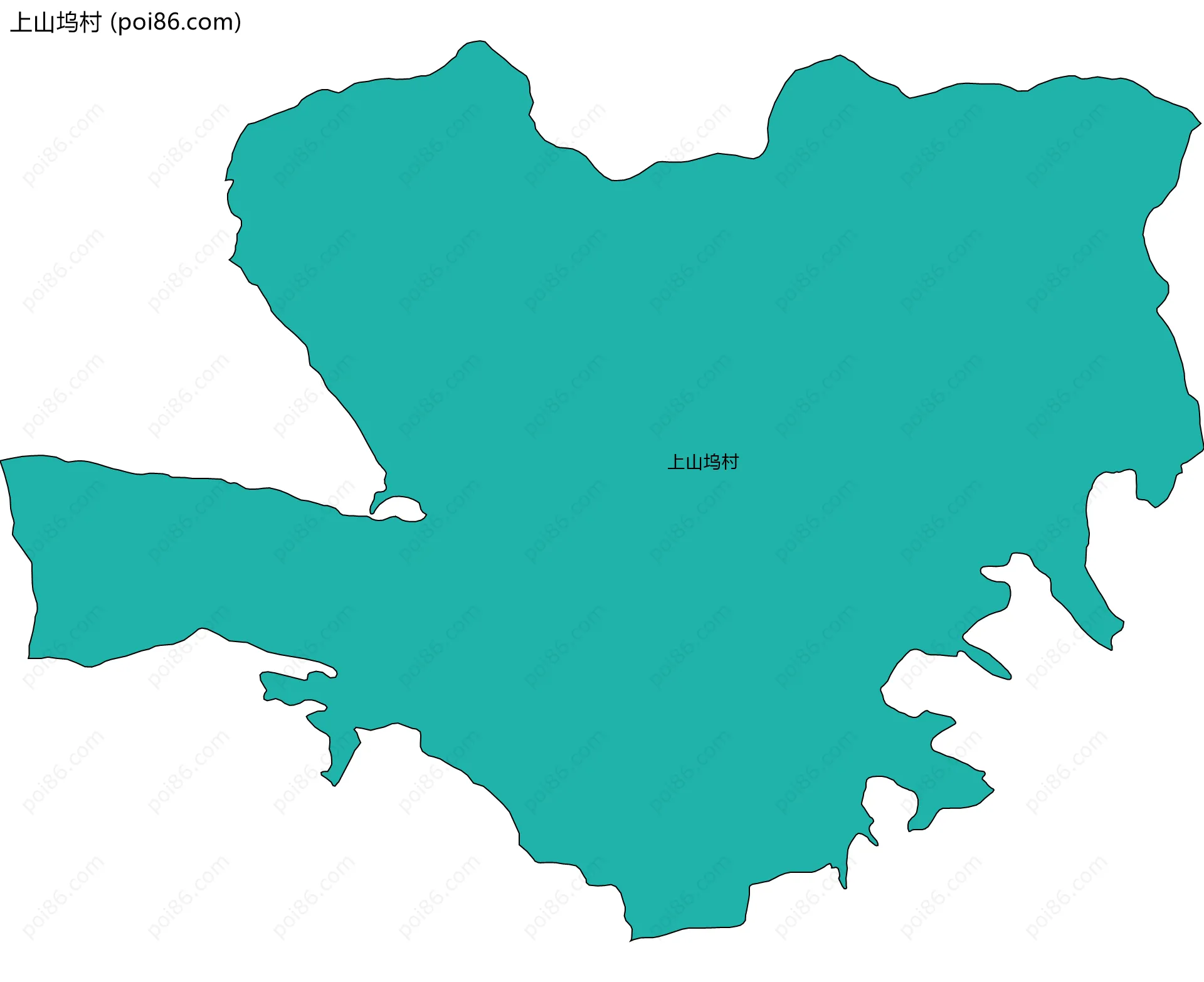 上山坞村边界地图