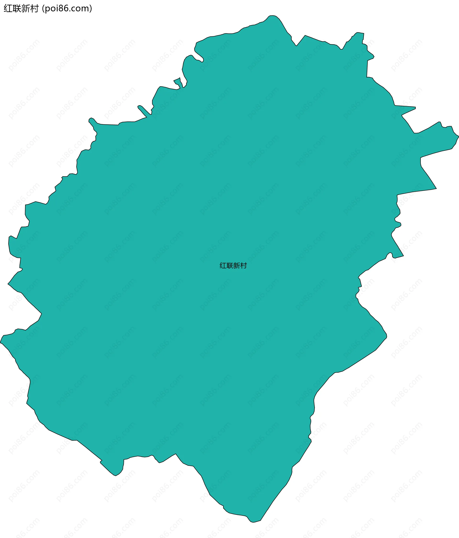 红联新村边界地图