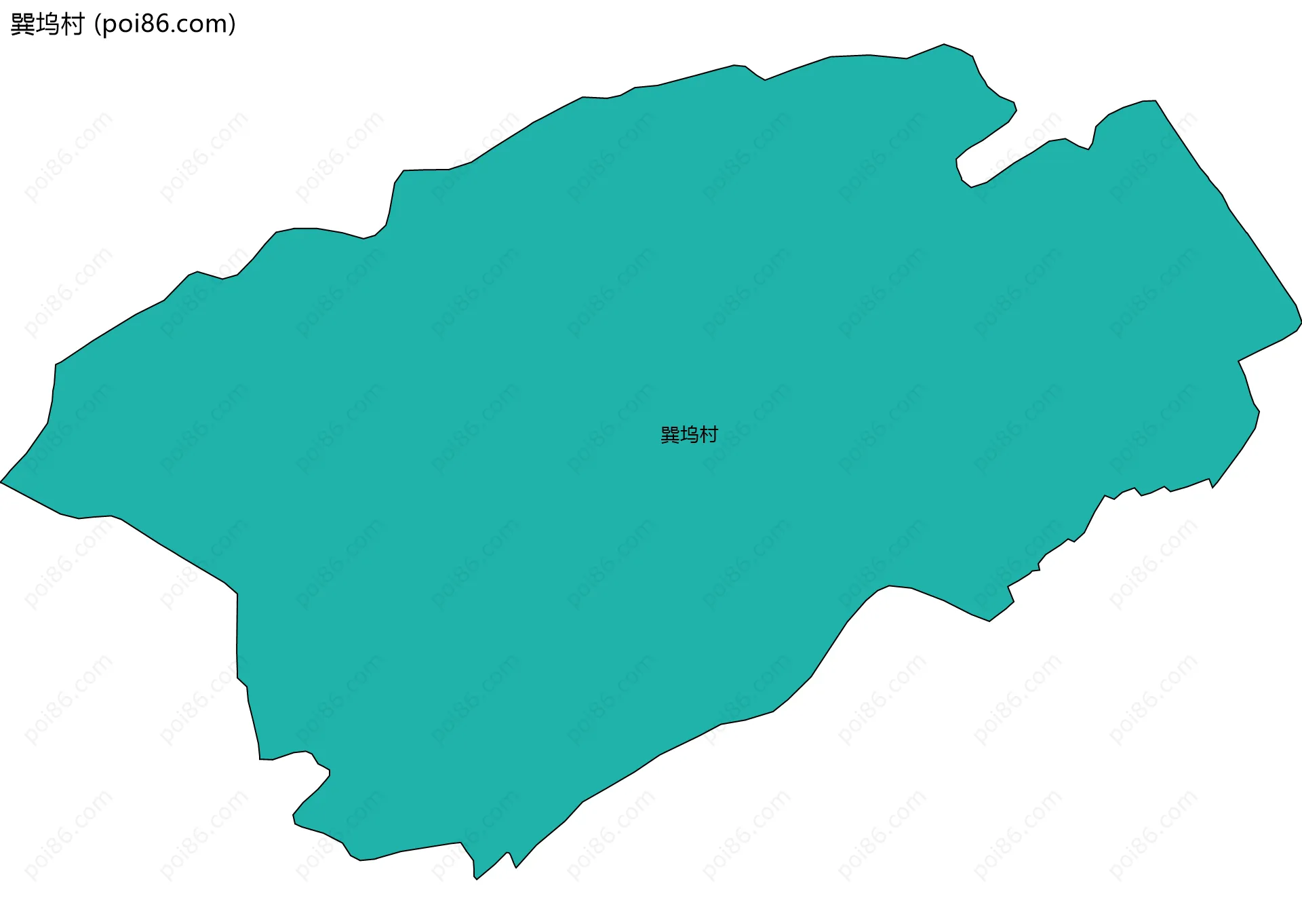 巽坞村边界地图