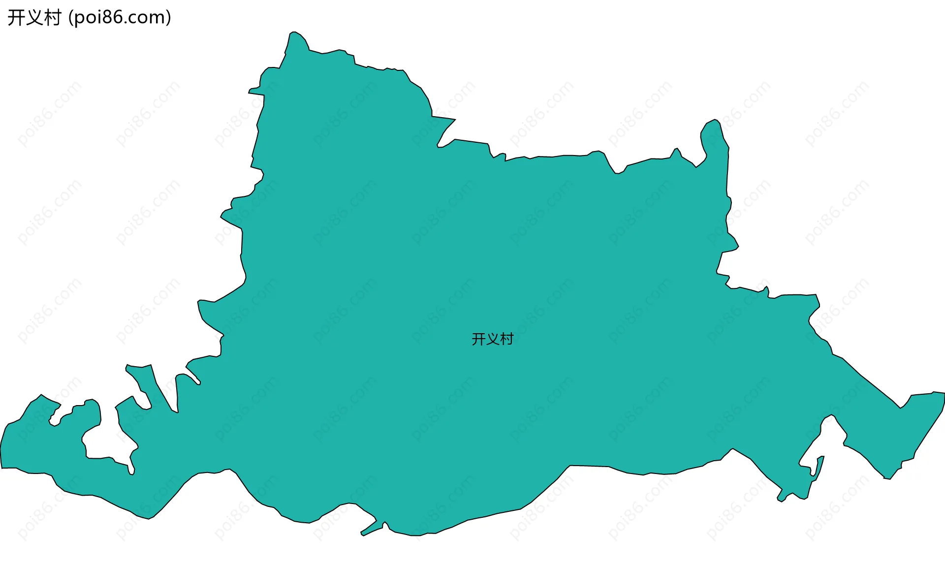 开义村边界地图