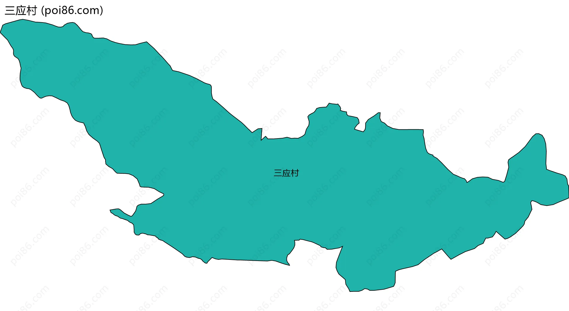 三应村边界地图