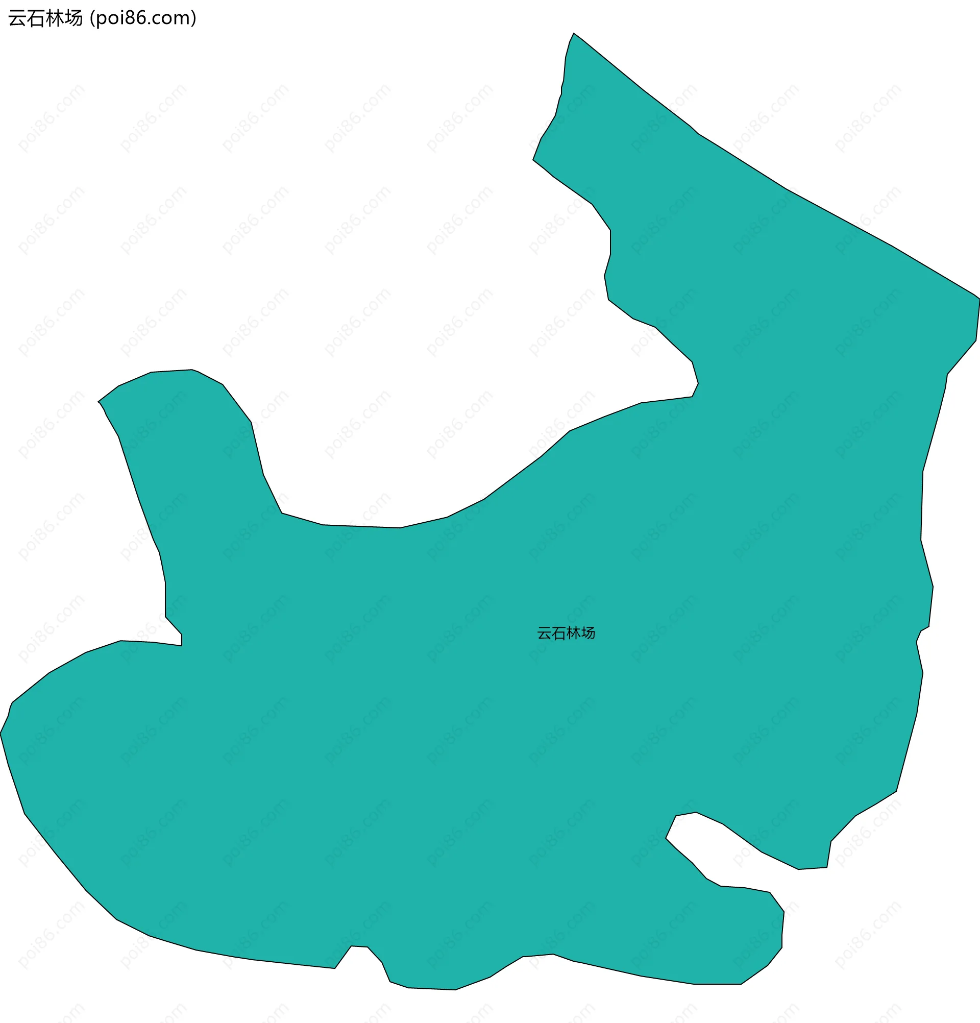 云石林场边界地图