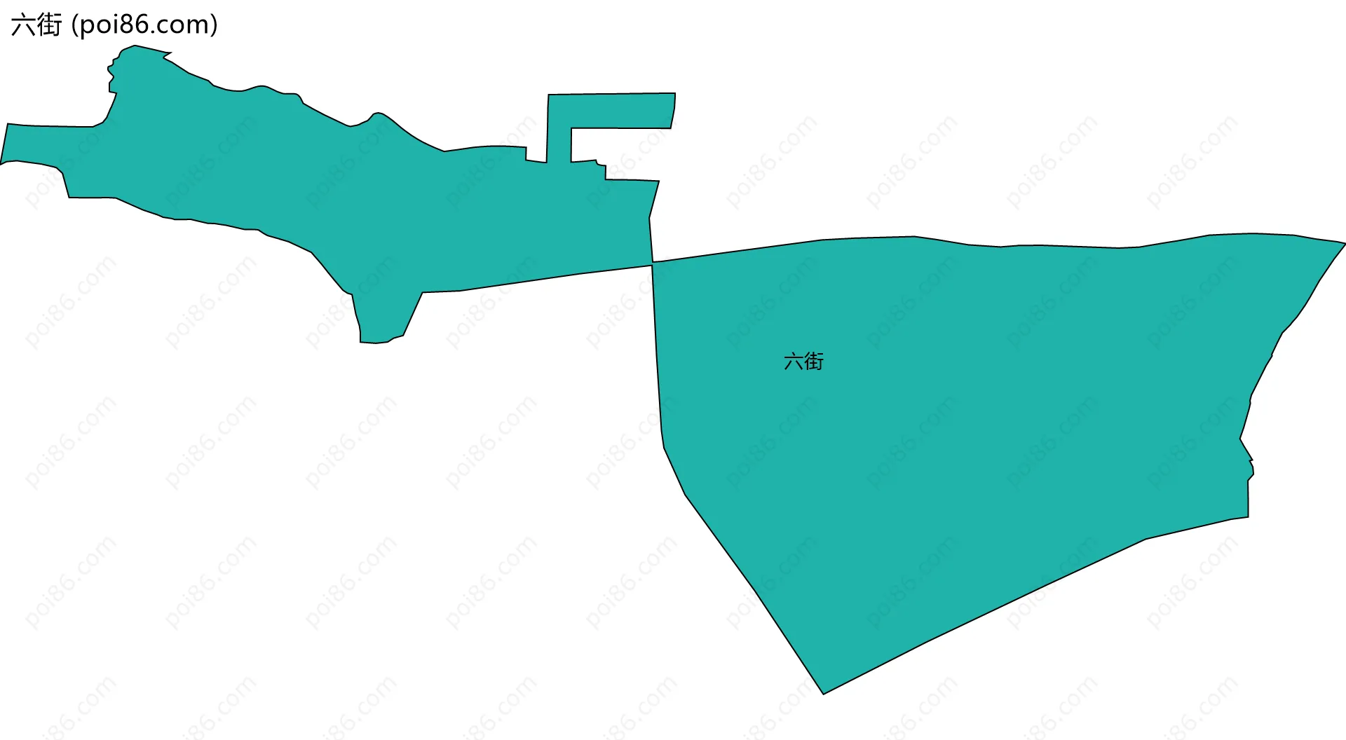 六街边界地图