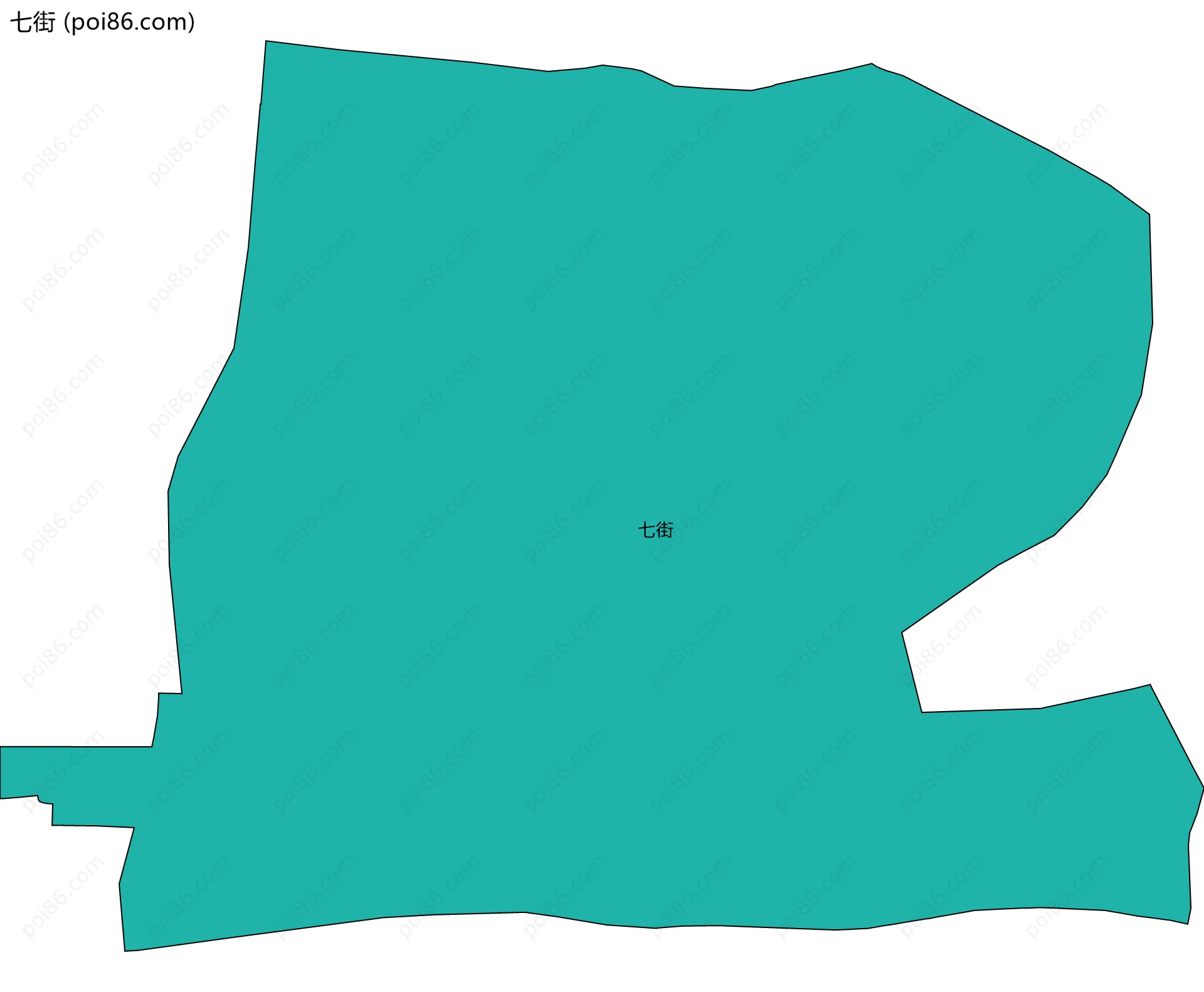 七街边界地图