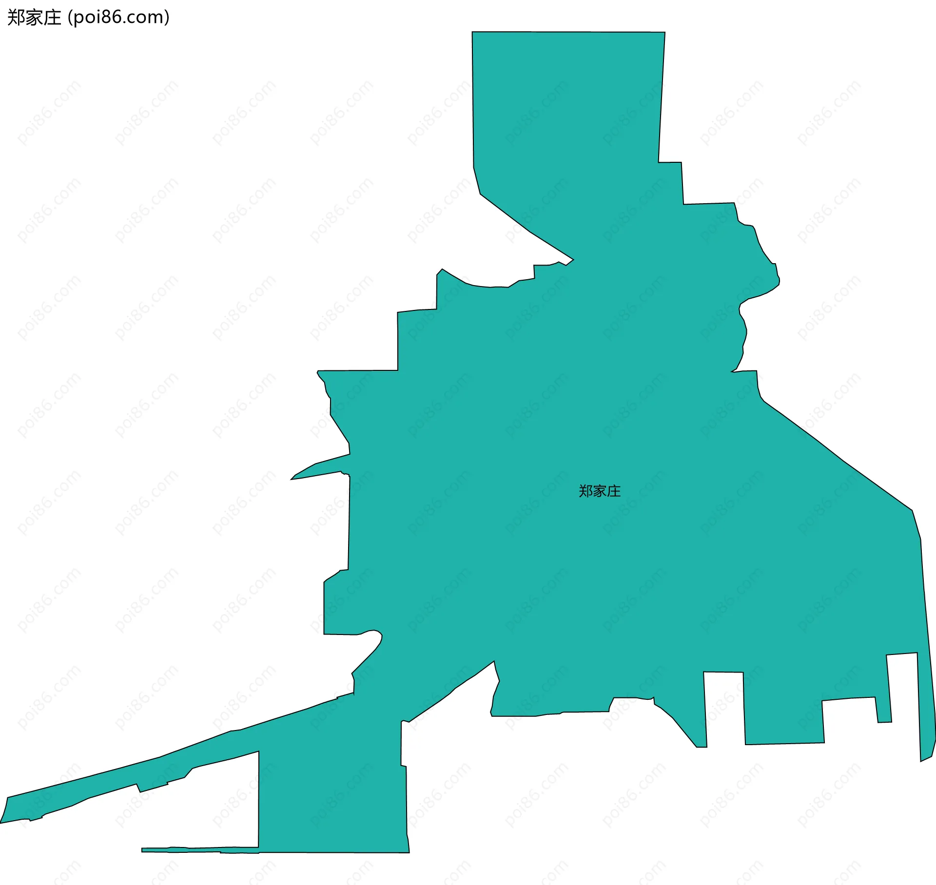 郑家庄边界地图