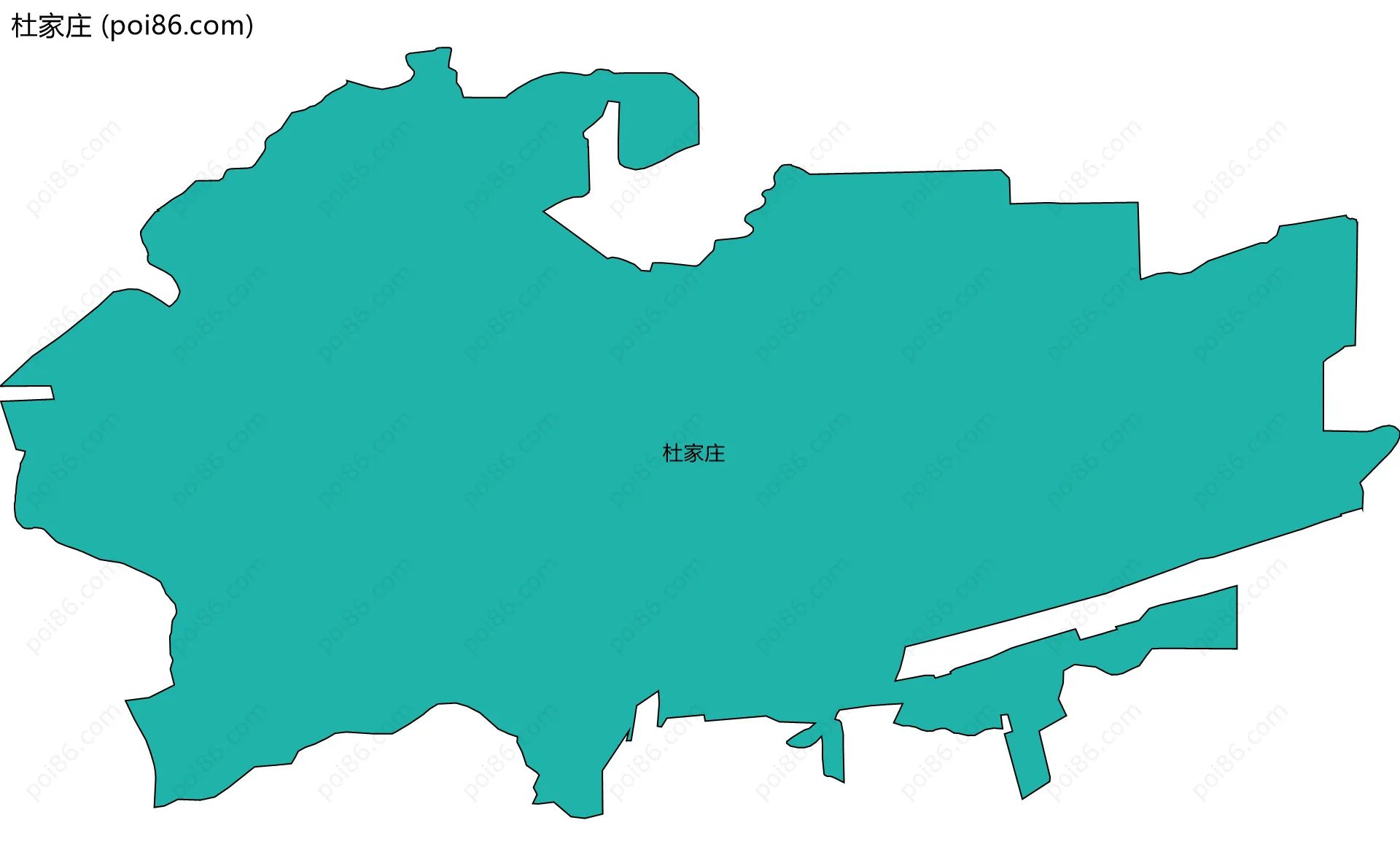 杜家庄边界地图