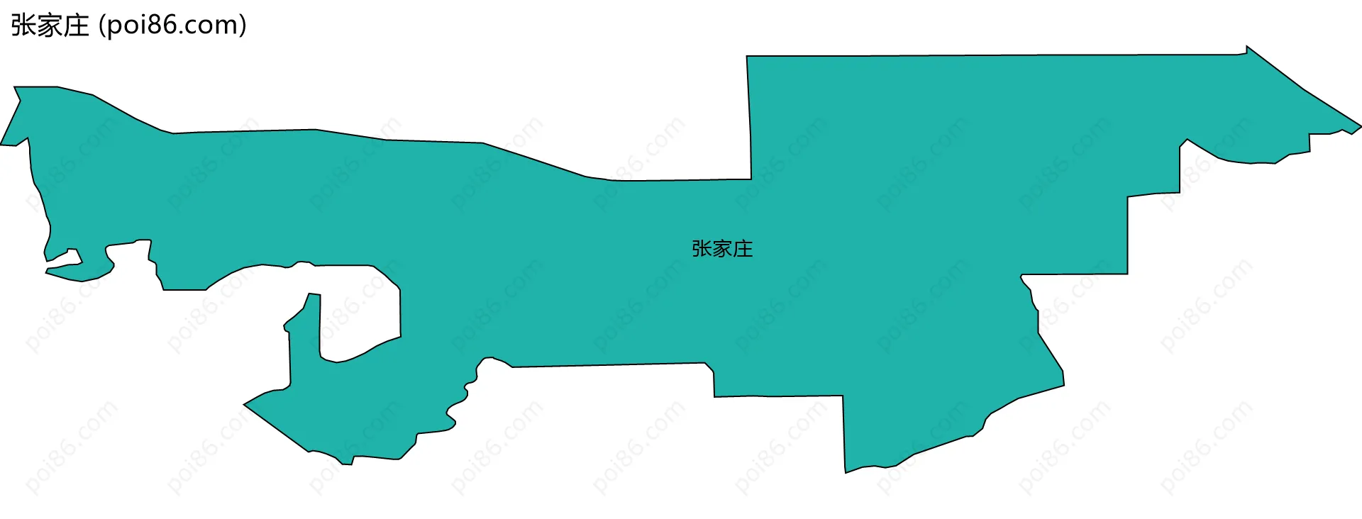 张家庄边界地图