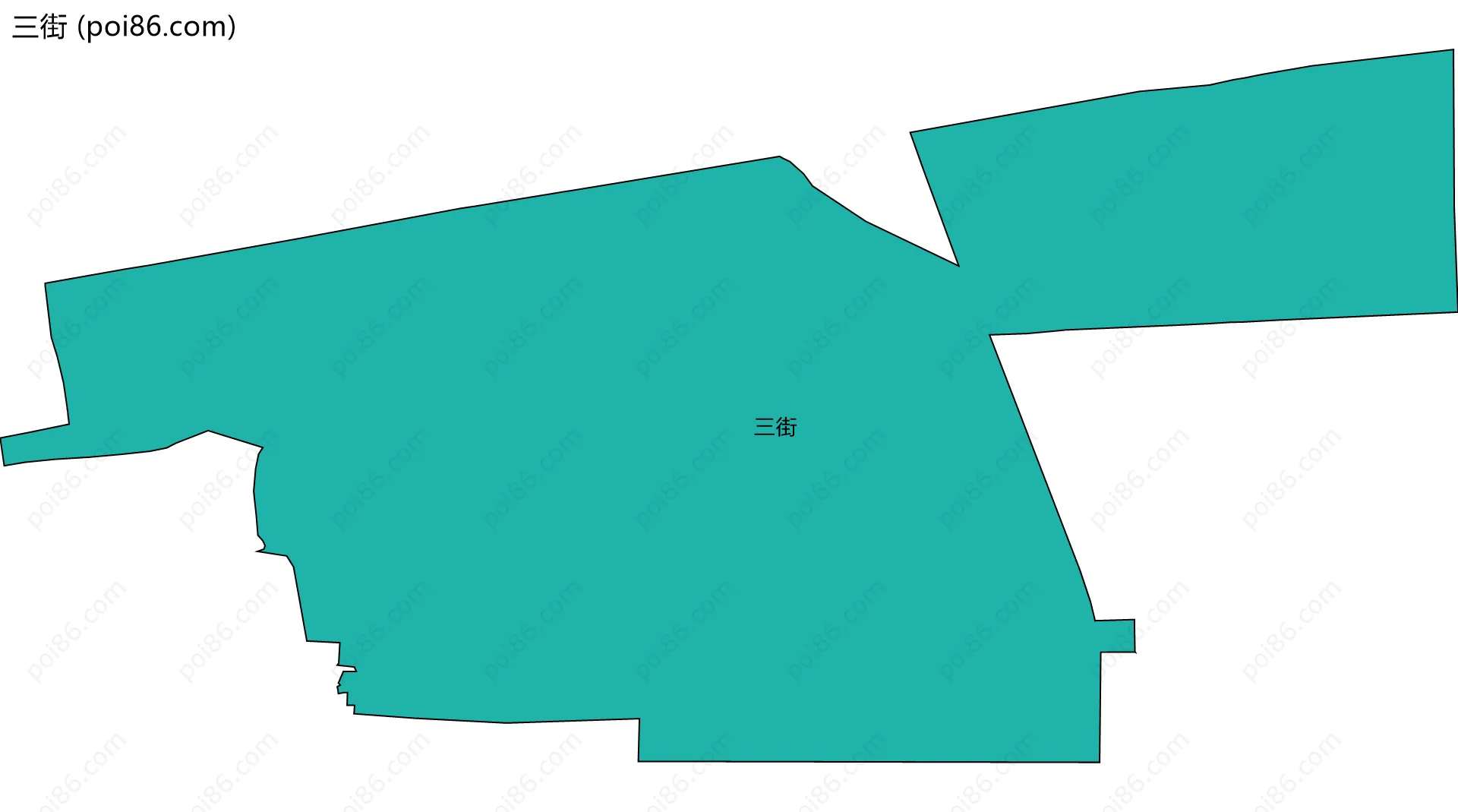 三街边界地图