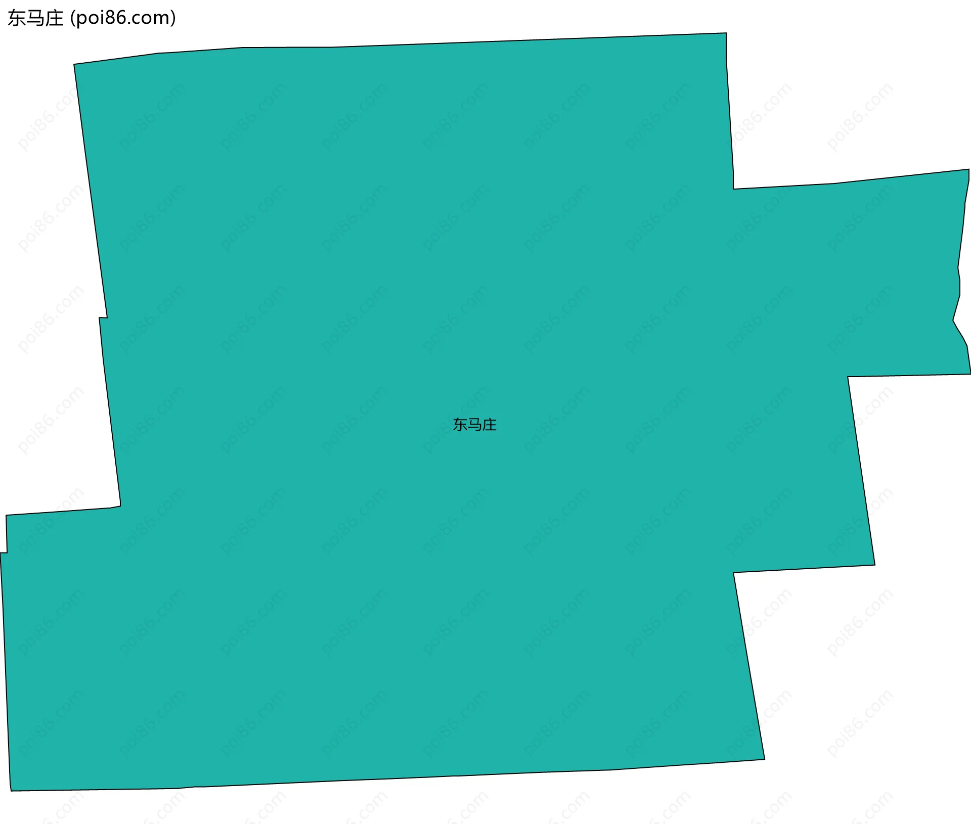 东马庄边界地图
