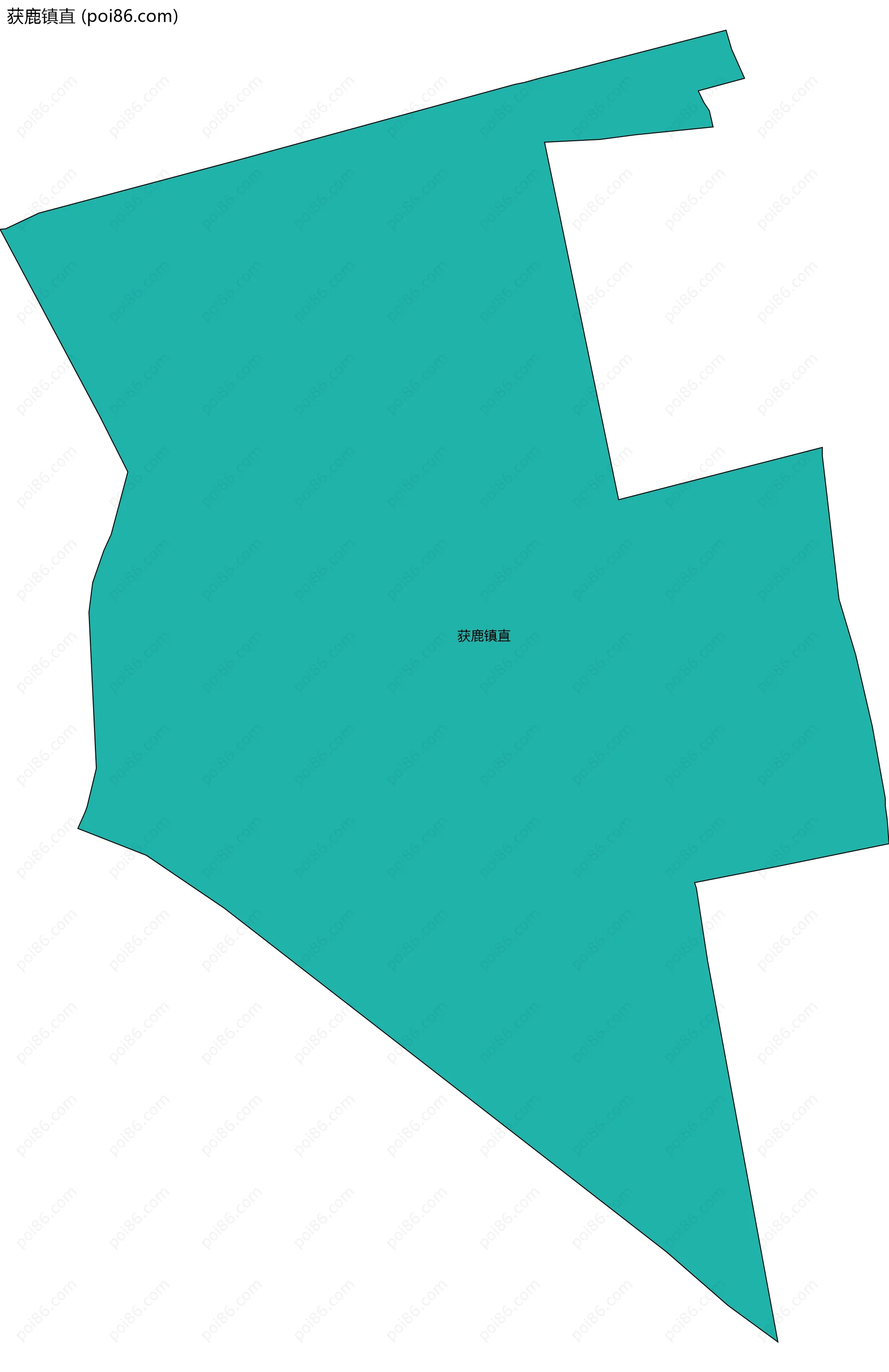 获鹿镇直边界地图