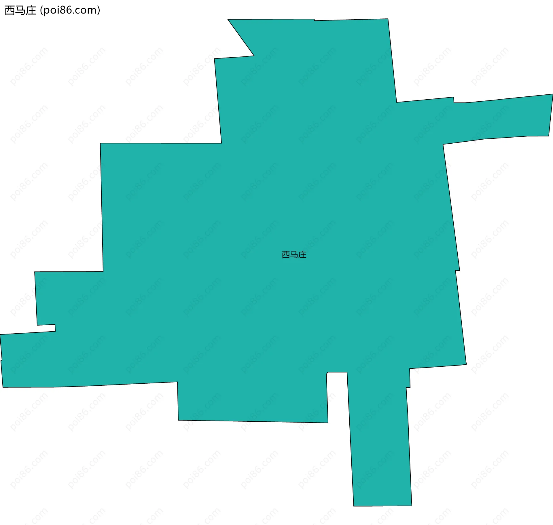 西马庄边界地图