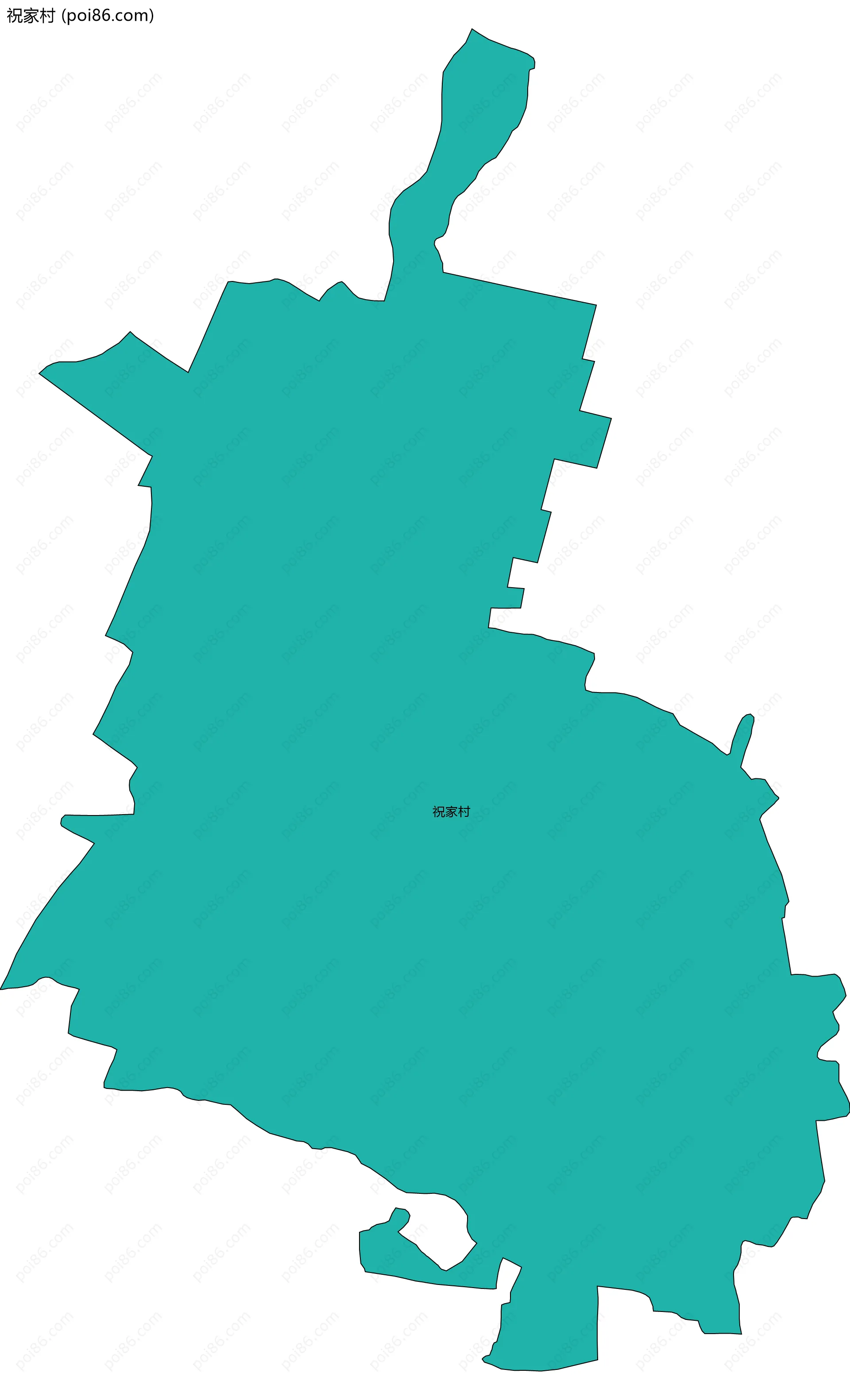 祝家村边界地图