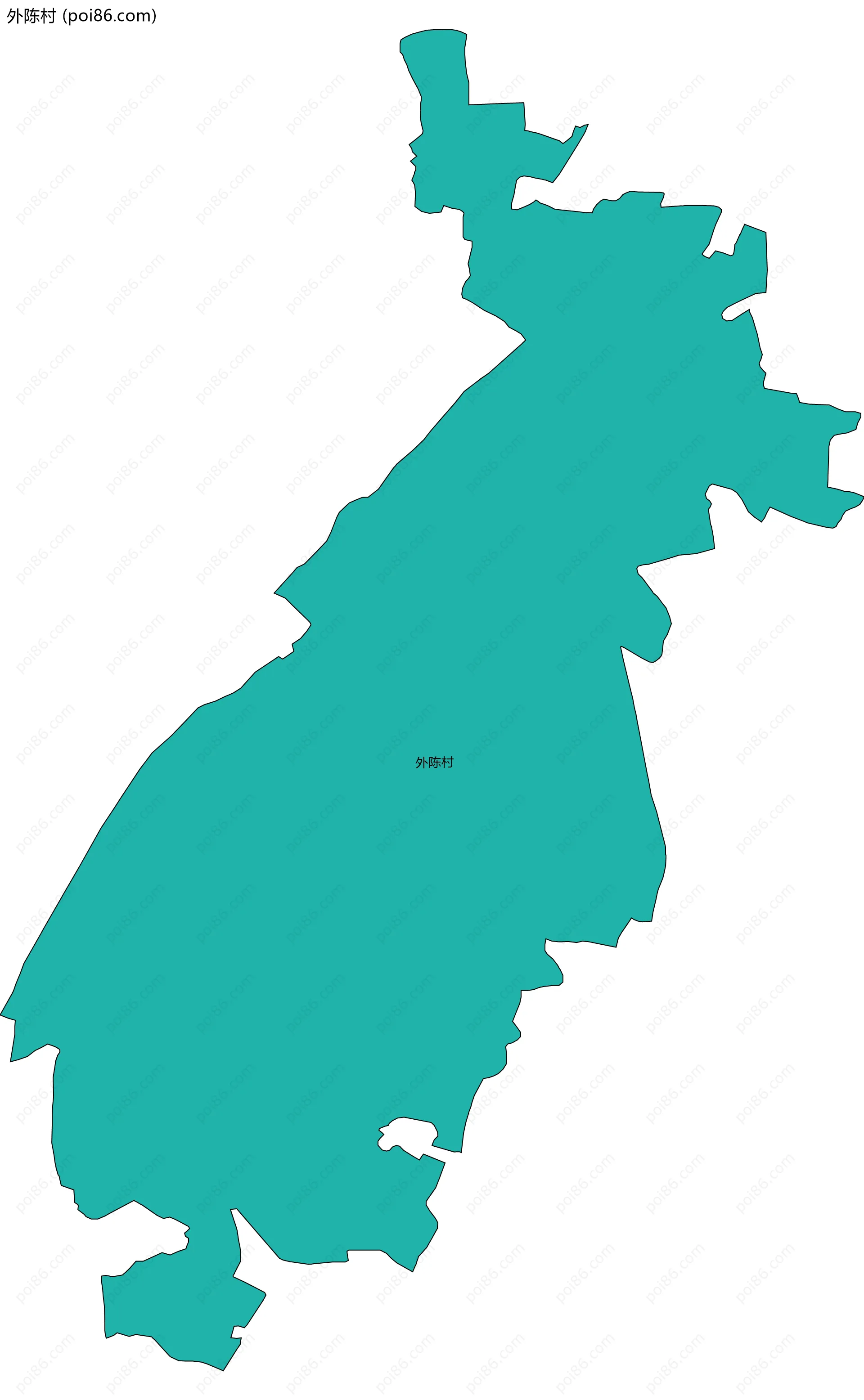 外陈村边界地图