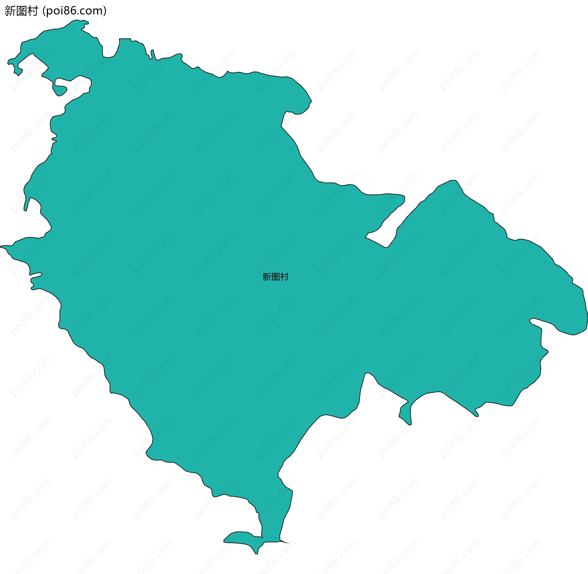 新图村边界地图