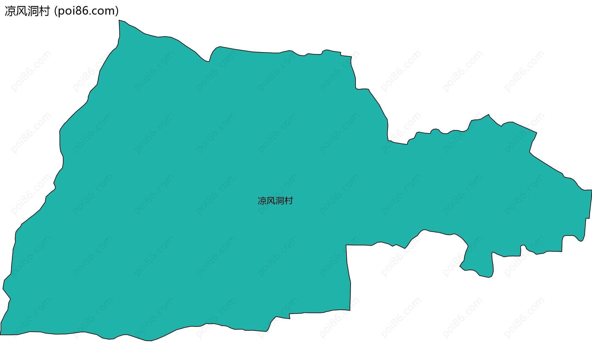凉风洞村边界地图