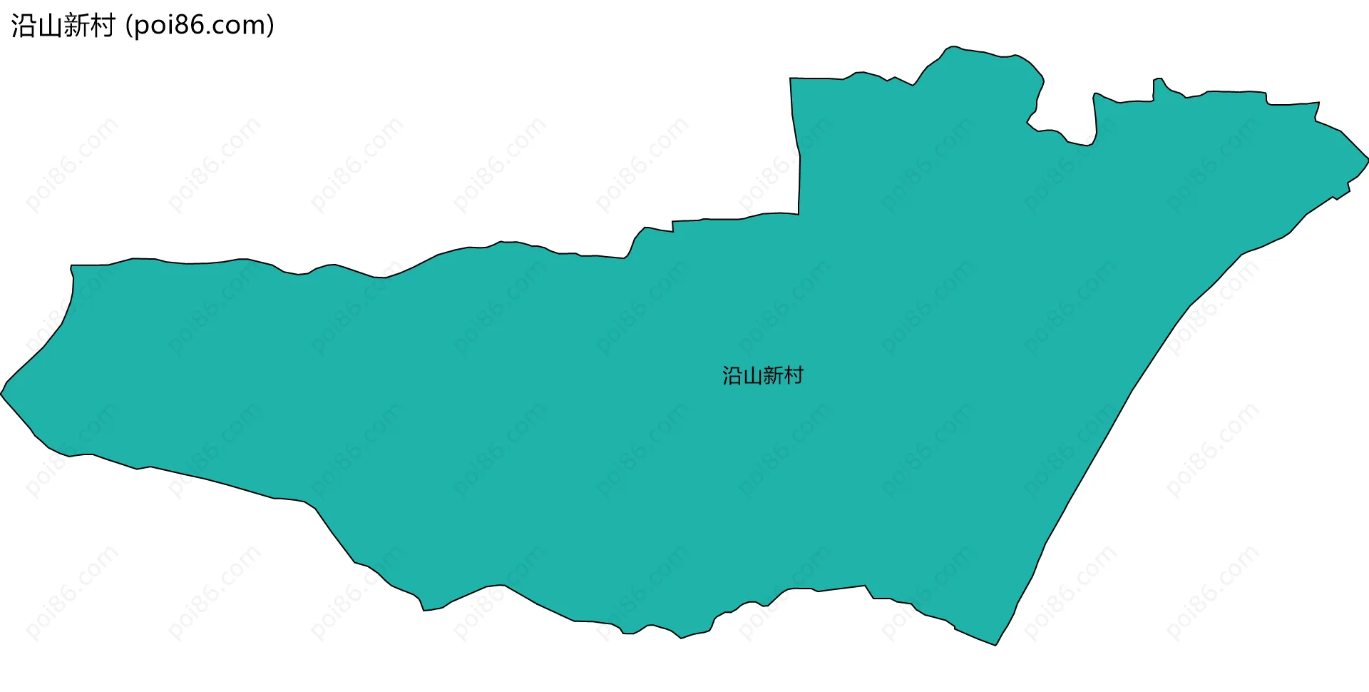沿山新村边界地图