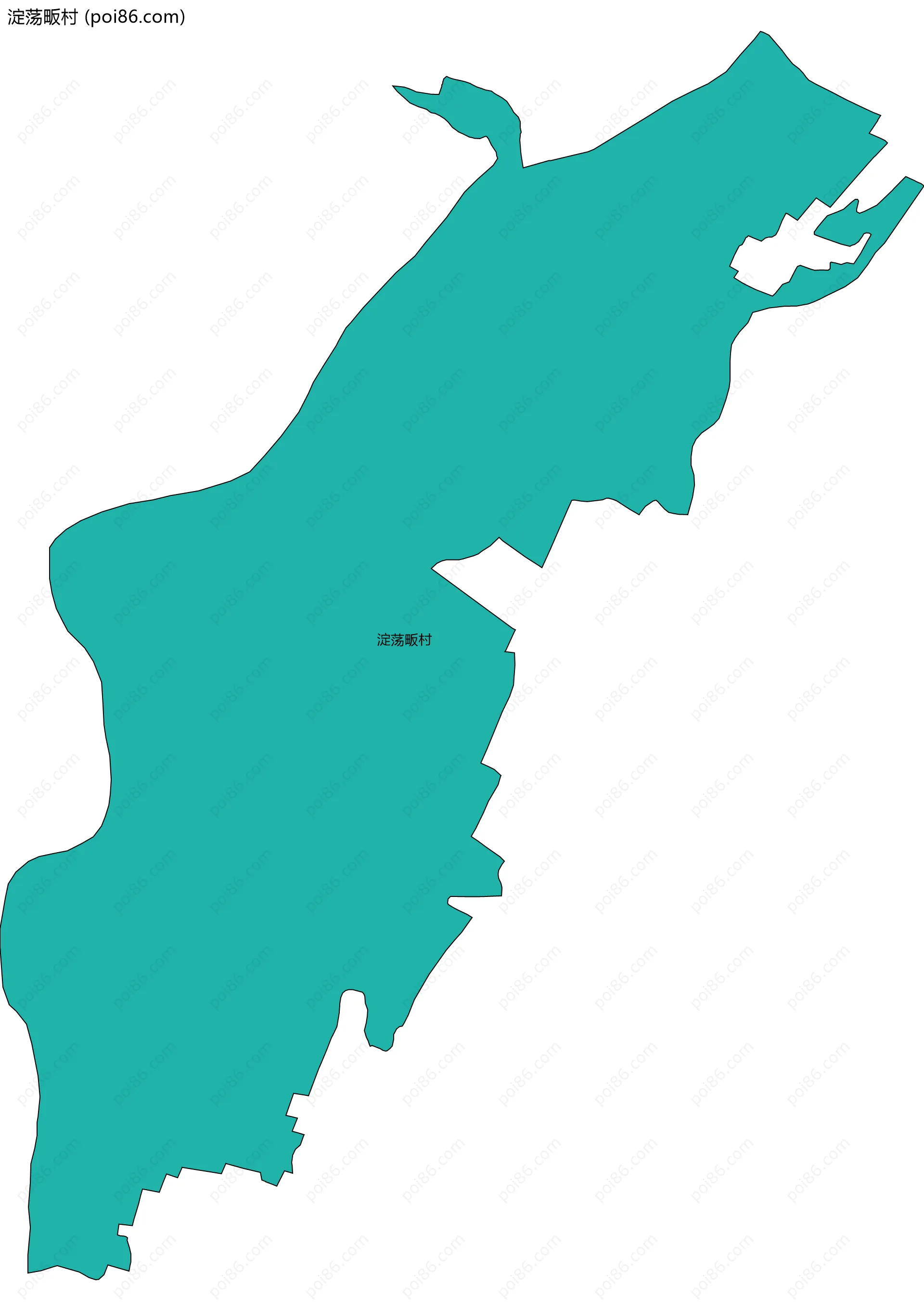 淀荡畈村边界地图