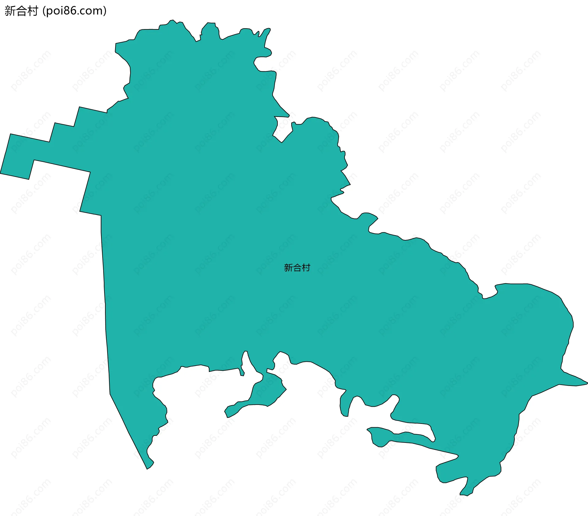 新合村边界地图