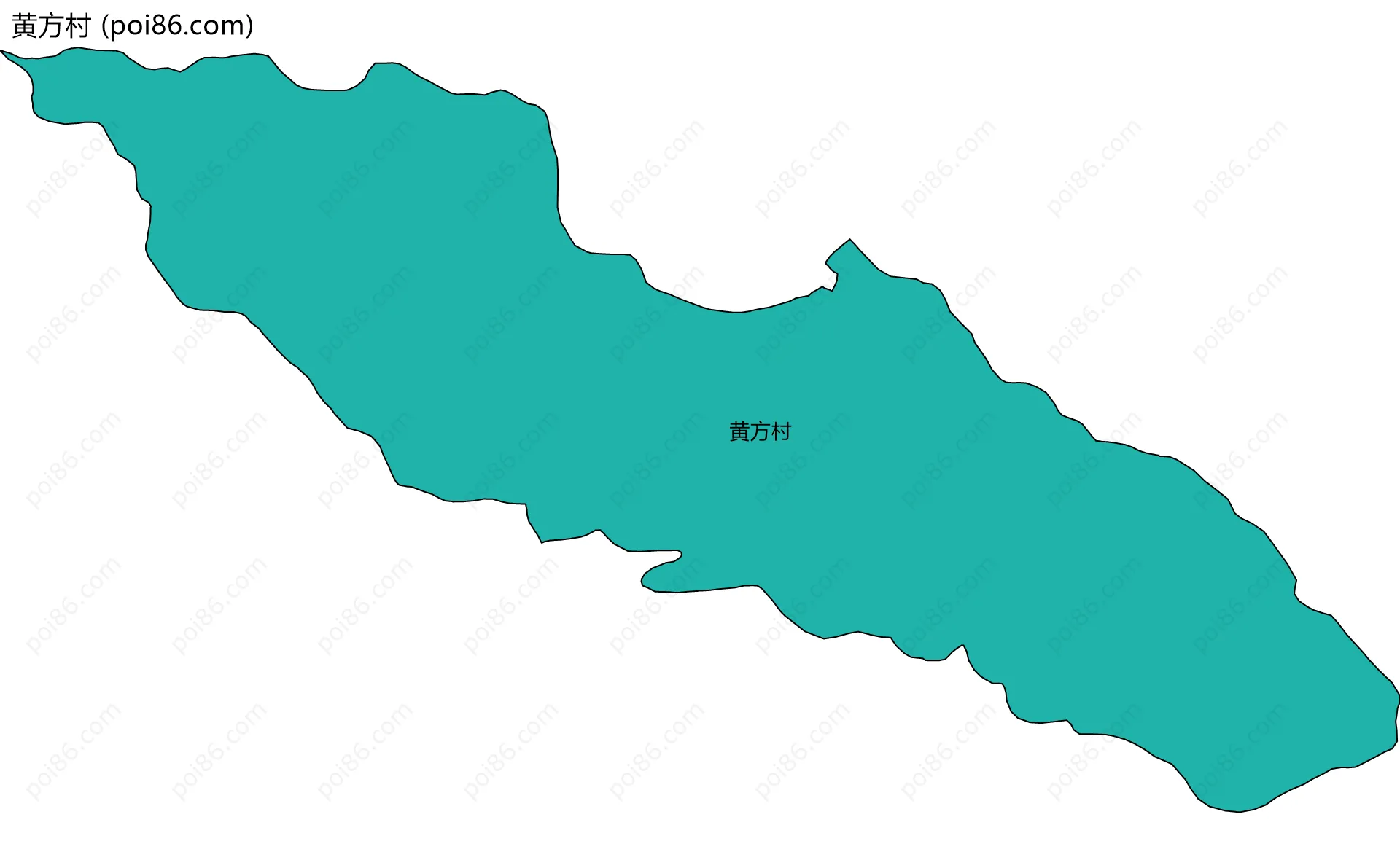 黄方村边界地图