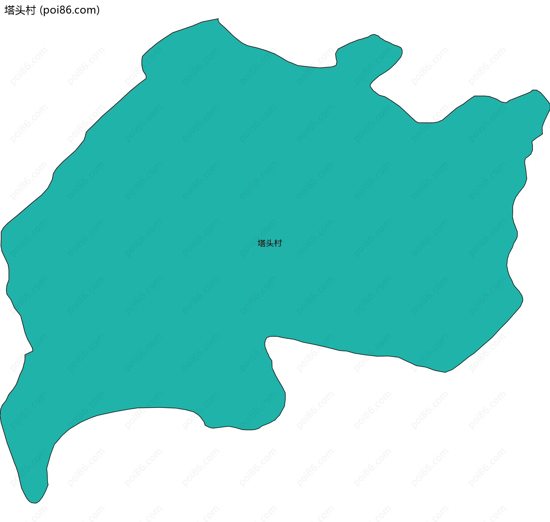 塔头村边界地图