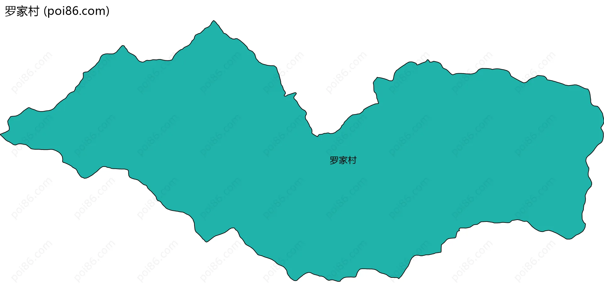 罗家村边界地图