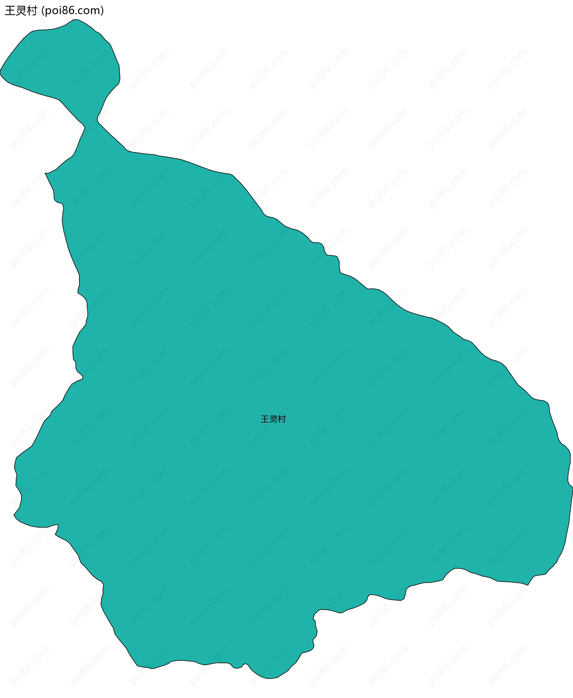 王灵村边界地图