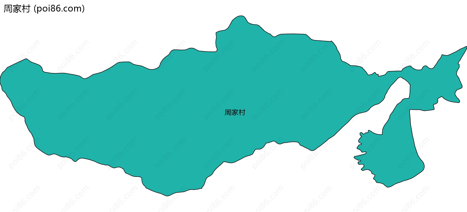 周家村边界地图