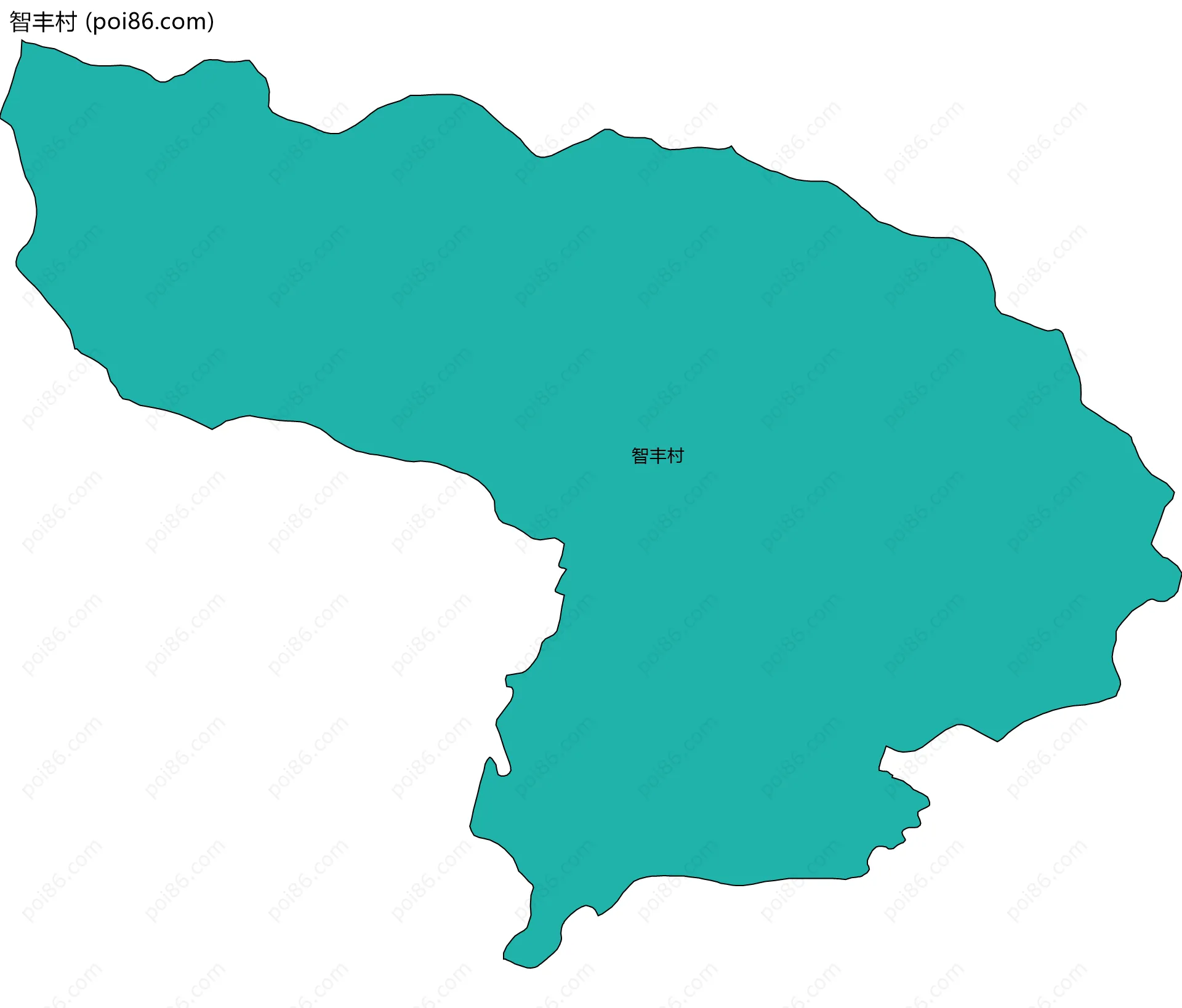智丰村边界地图