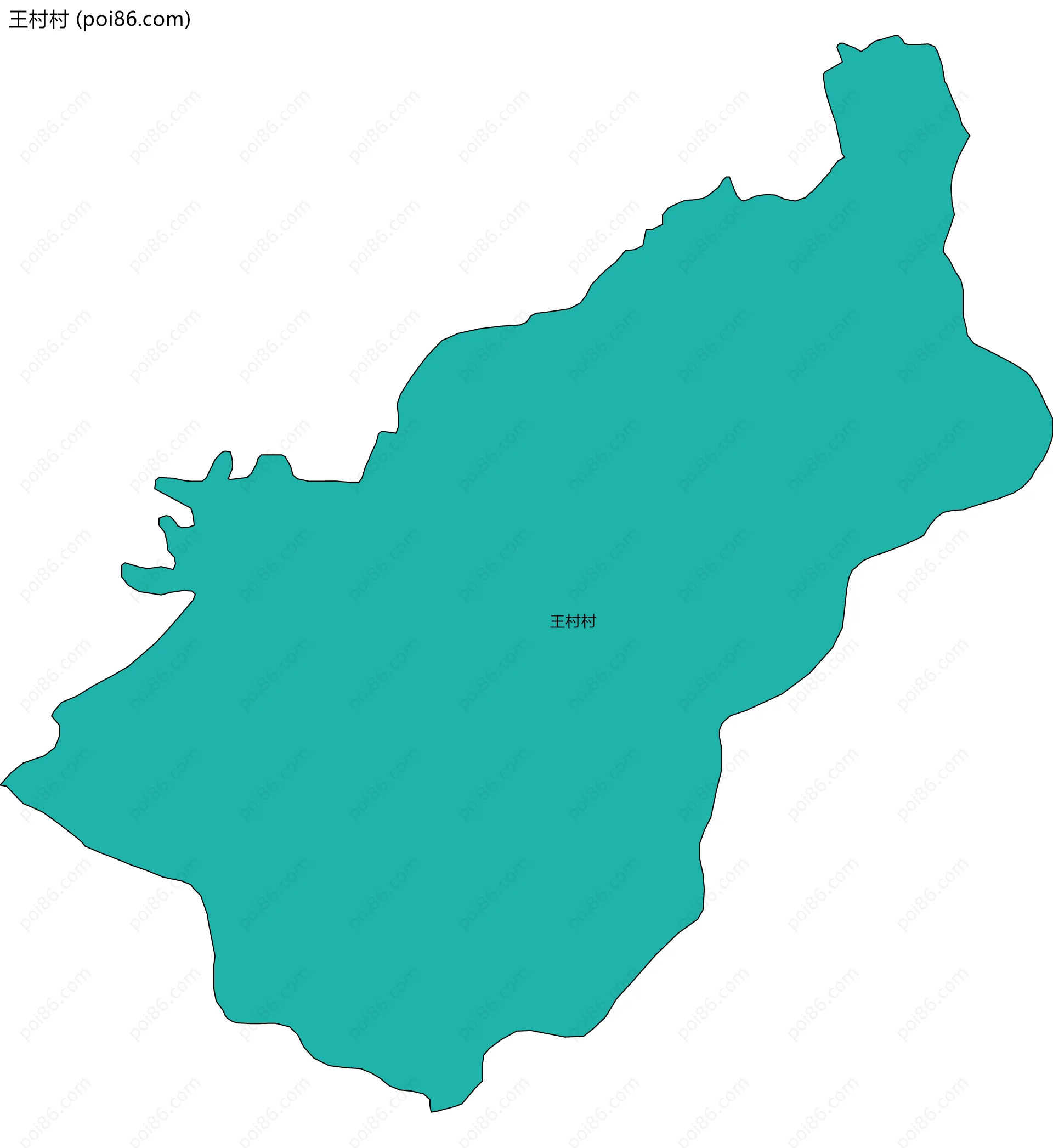 王村村边界地图