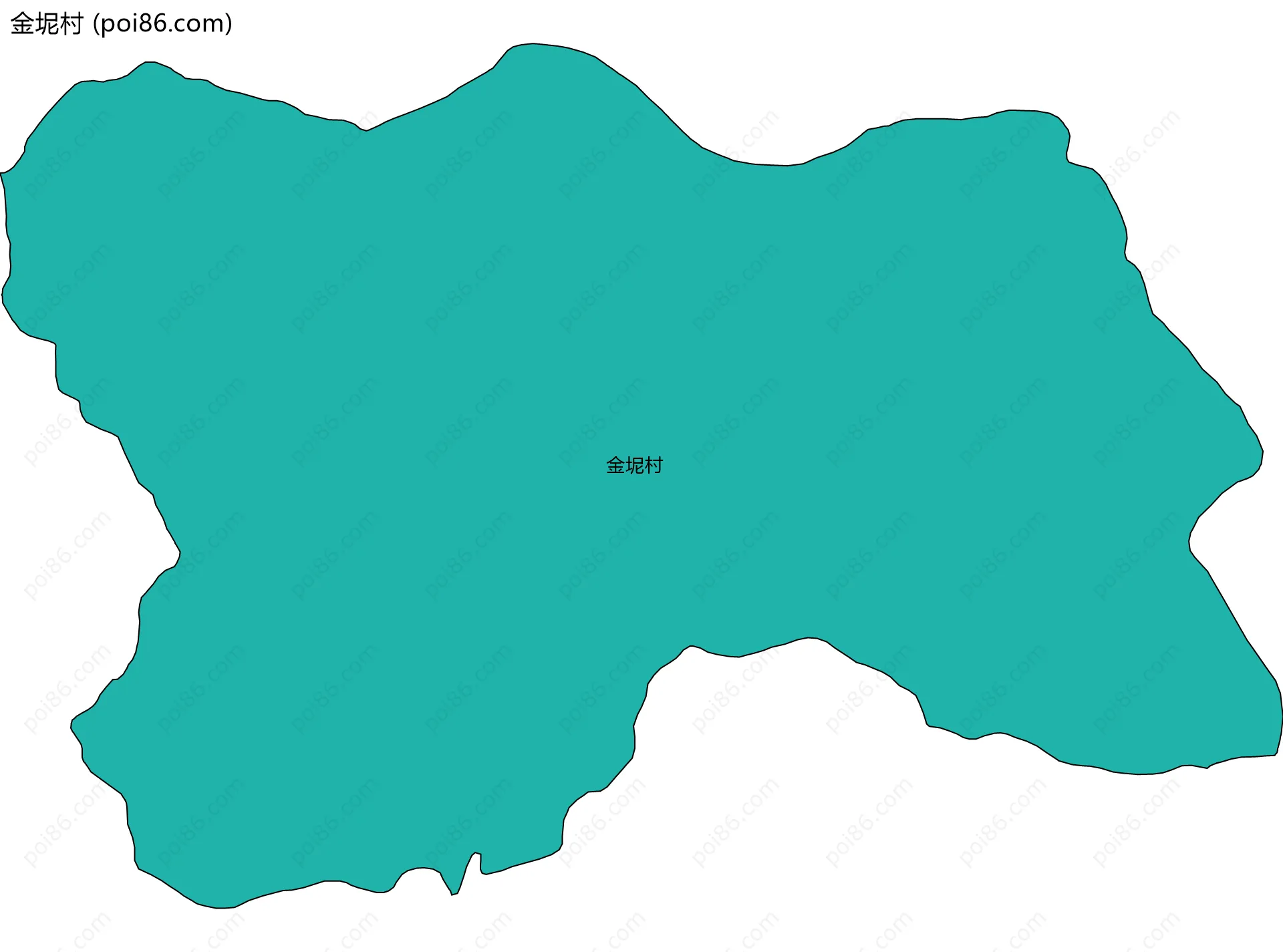 金坭村边界地图