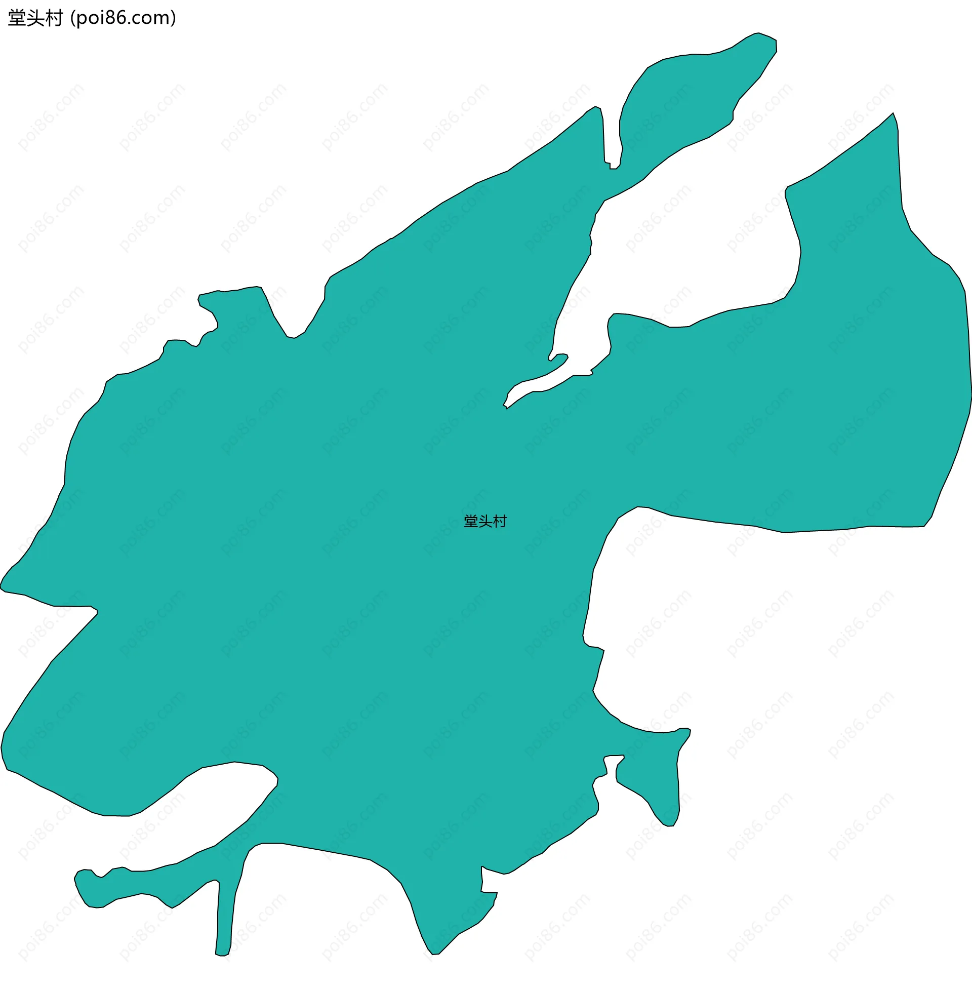 堂头村边界地图